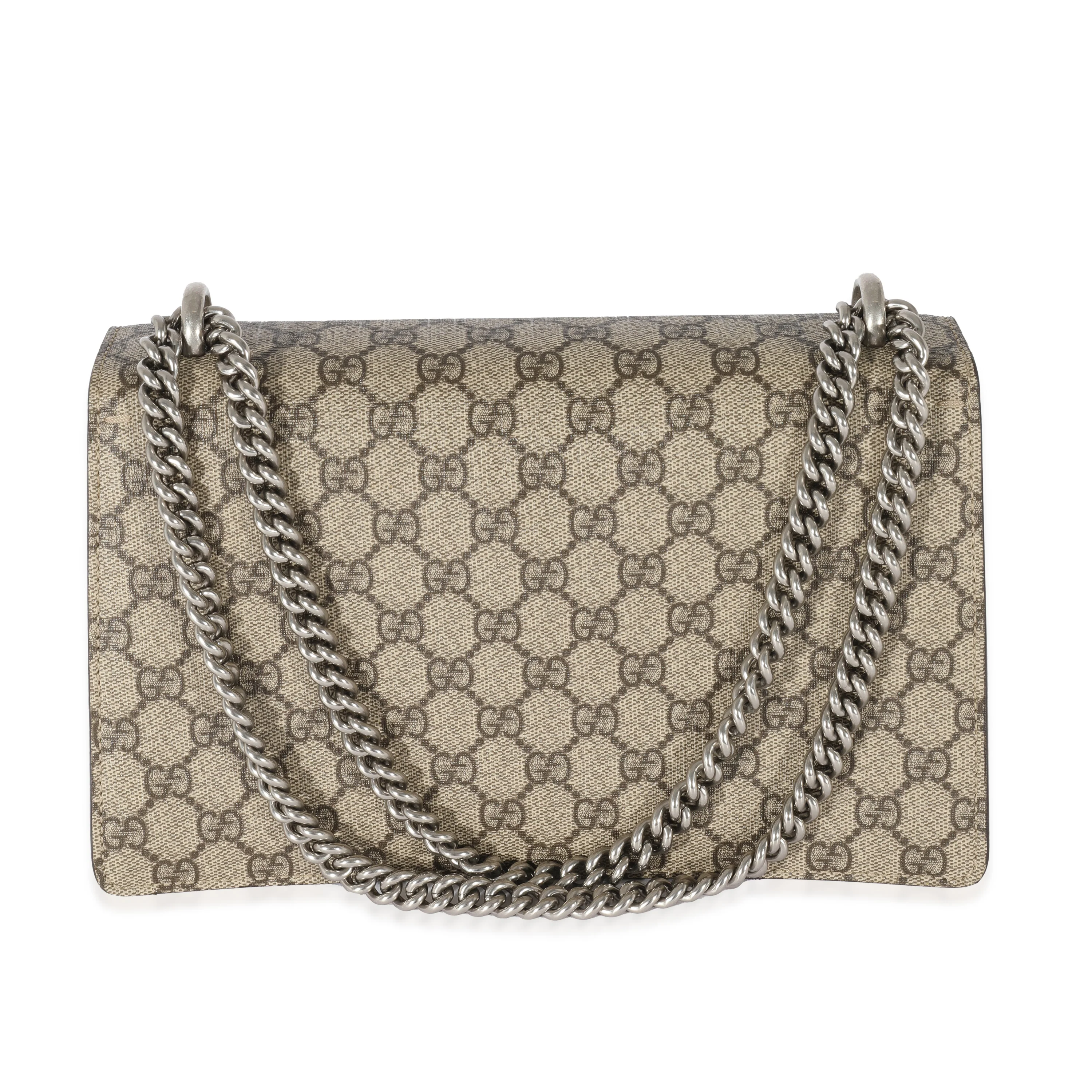 Gucci Beige GG Supreme Small Dionysus - Image 3