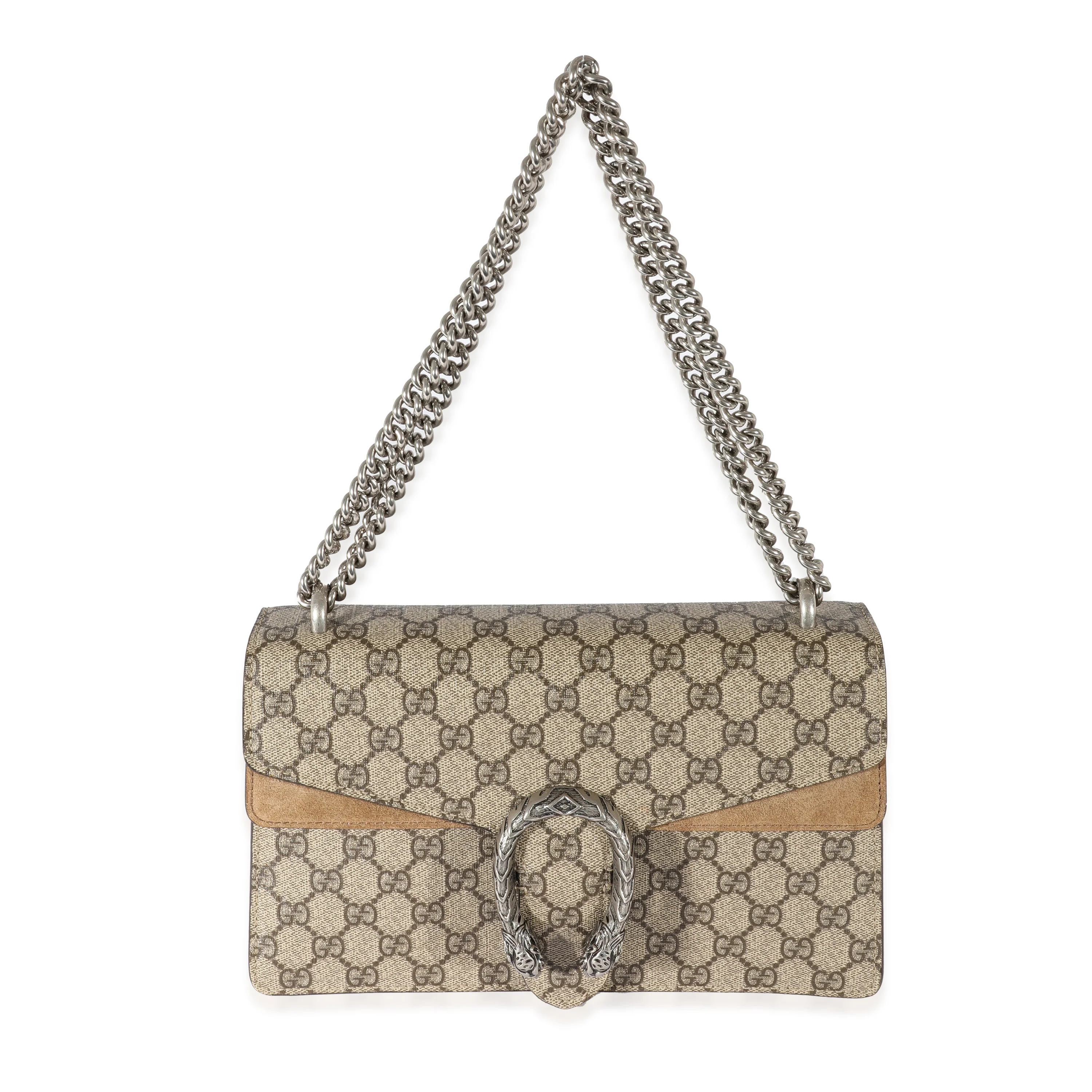 Gucci Beige GG Supreme Small Dionysus - Image 4