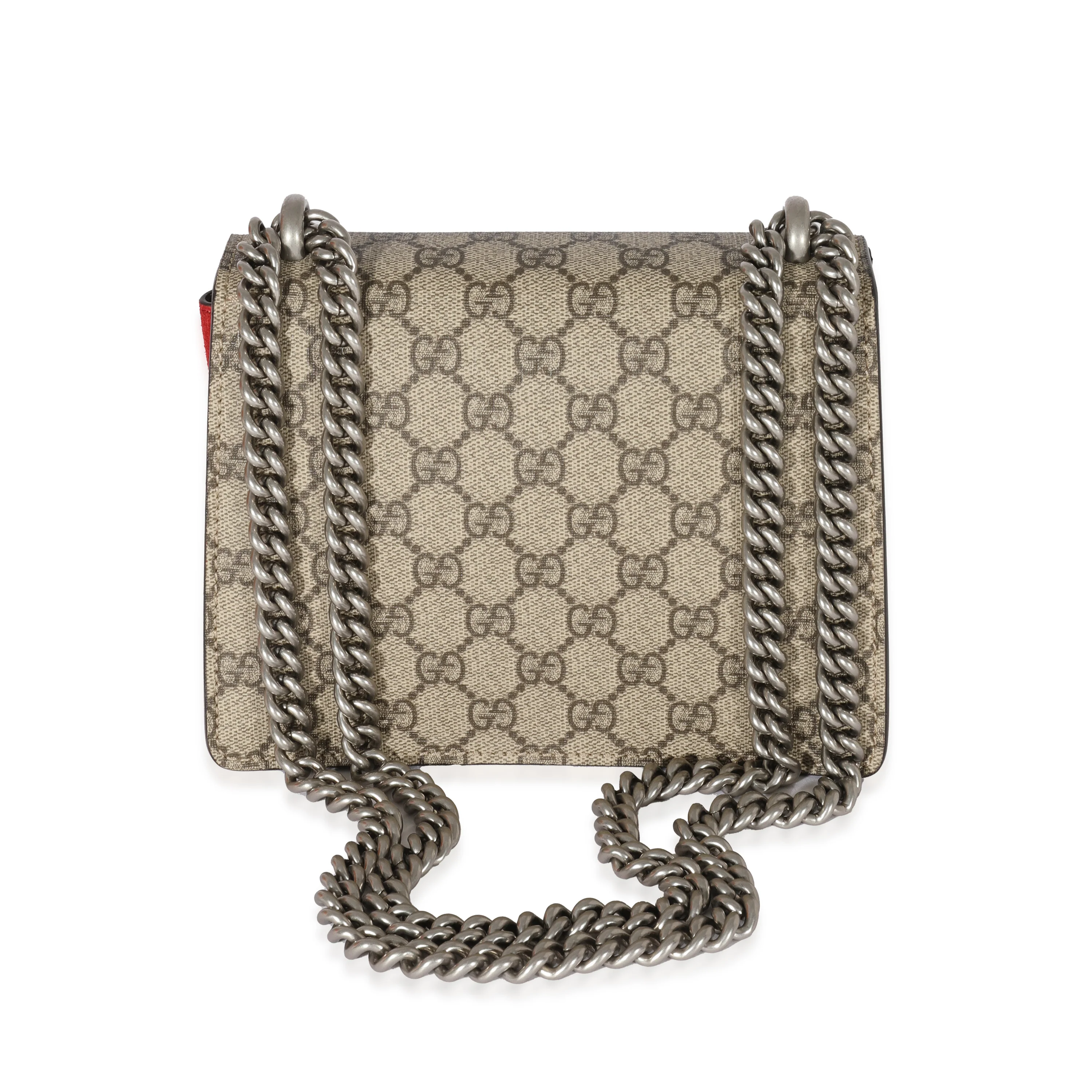 Gucci Red Suede GG Supreme Mini Dionysus - Image 3