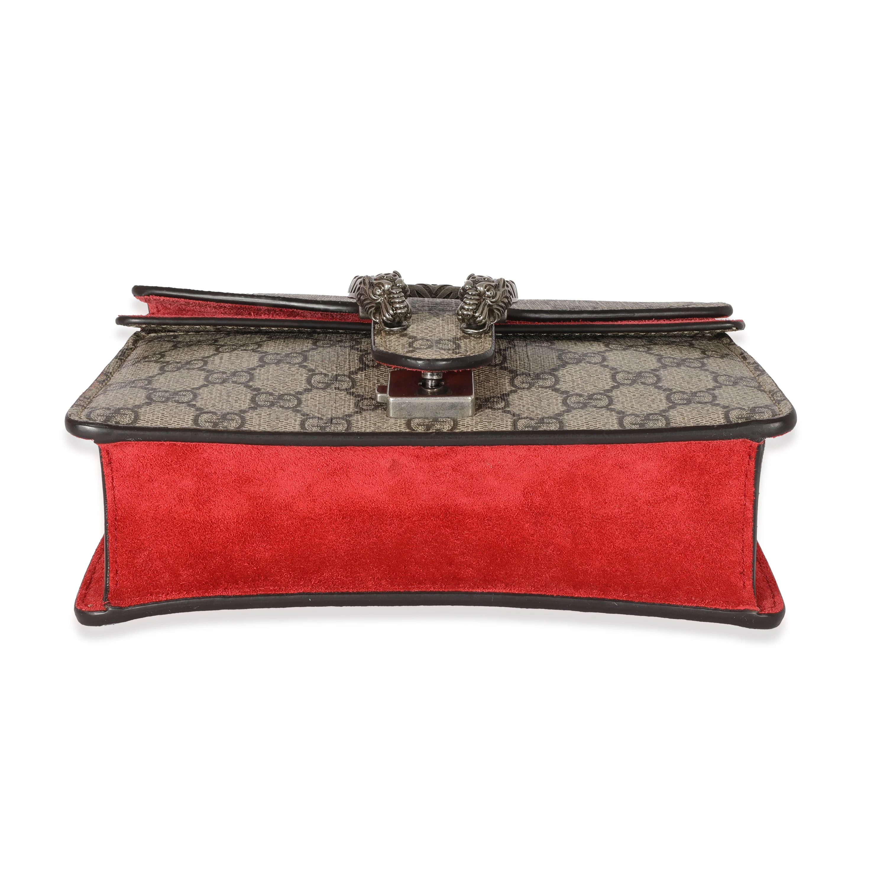 Gucci Red Suede GG Supreme Mini Dionysus - Image 5