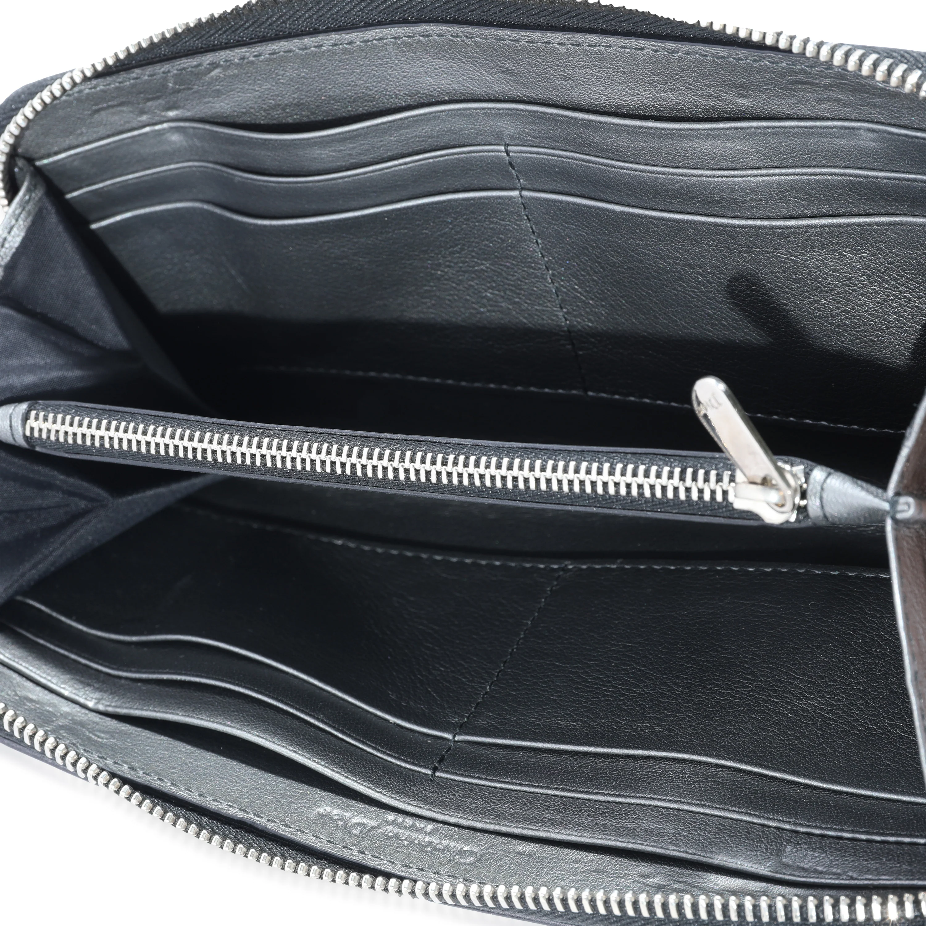 Christian Dior Black Patent Large Cannage Continental Wallet - Image 4