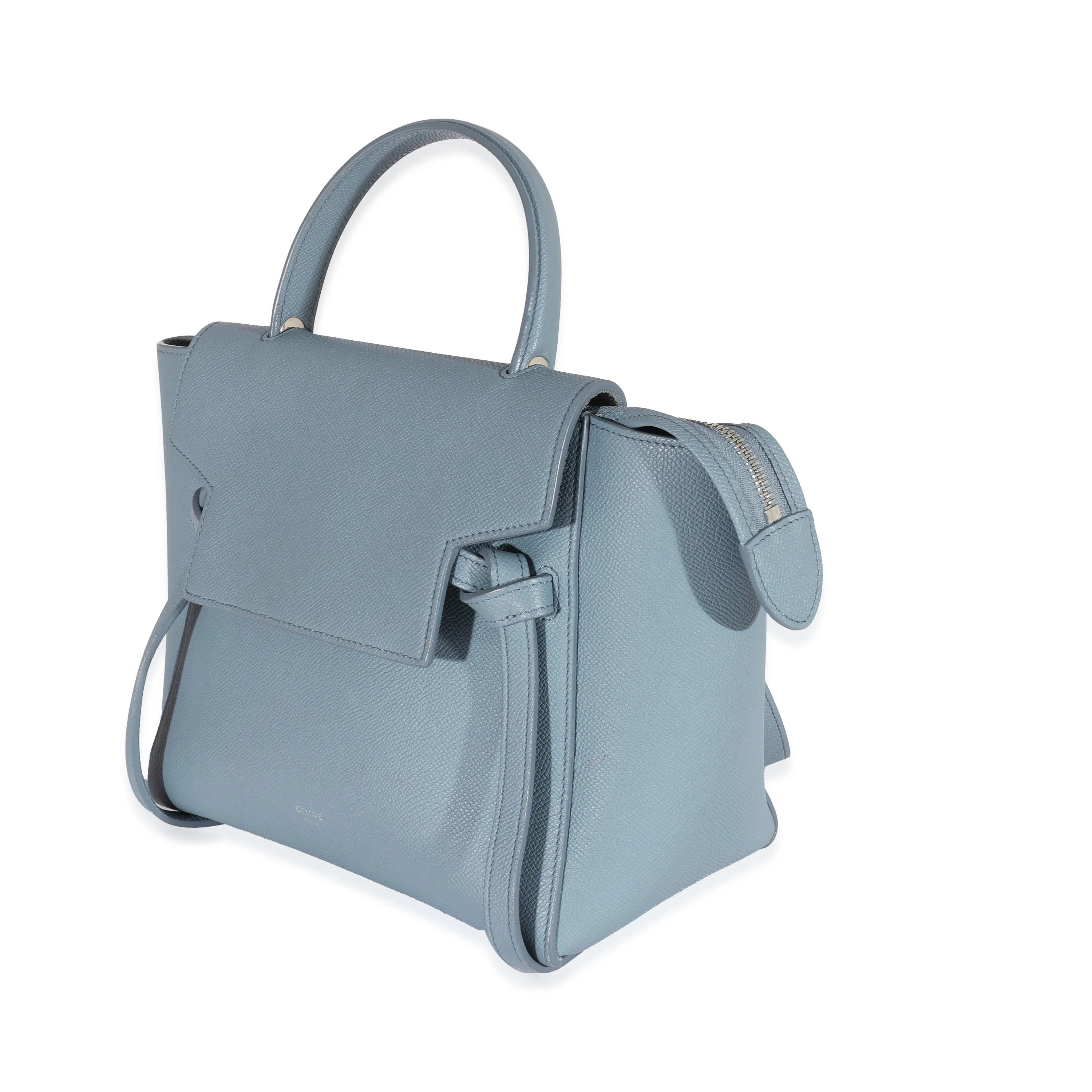Blue Leather Mini Belt Bag - Image 2