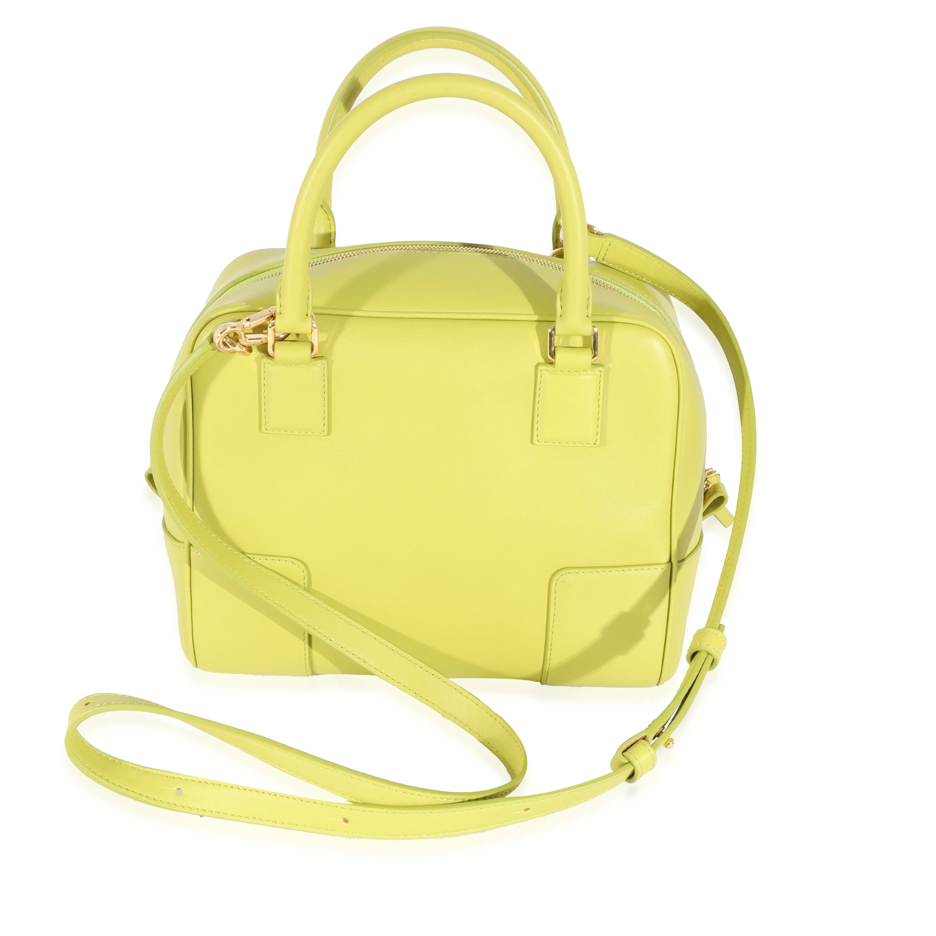 Loewe Lime Yellow Leather Square Amazona 19 - Image 3