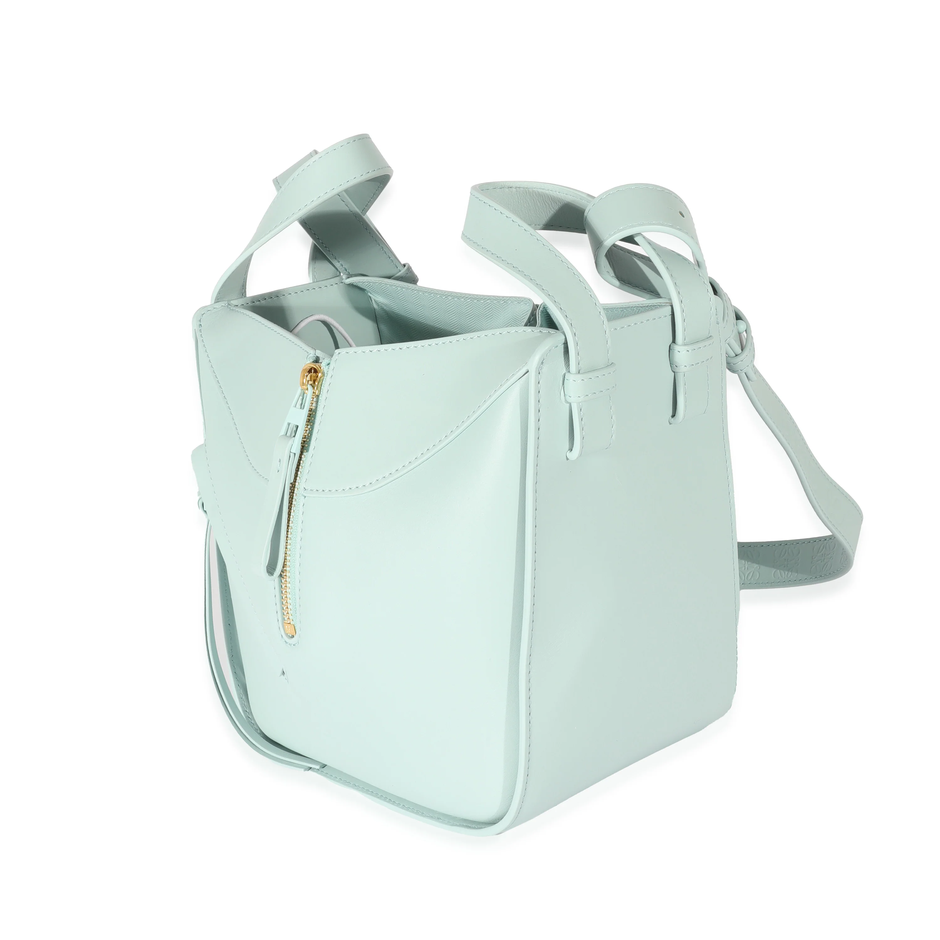Loewe Calfskin Light Blue Hammock Compact - Image 2