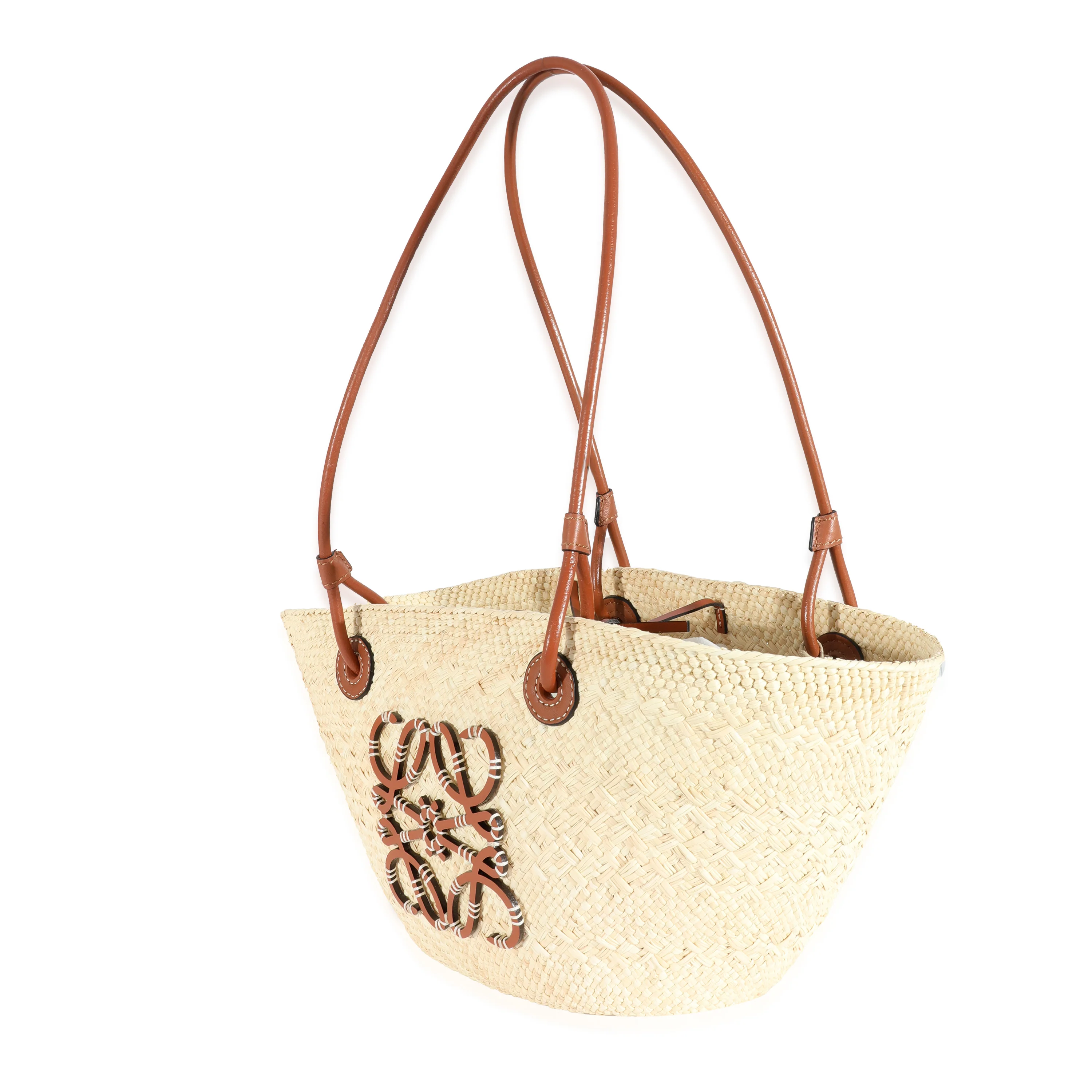 Loewe Raffia Small Anagram Basket Tote - Image 2