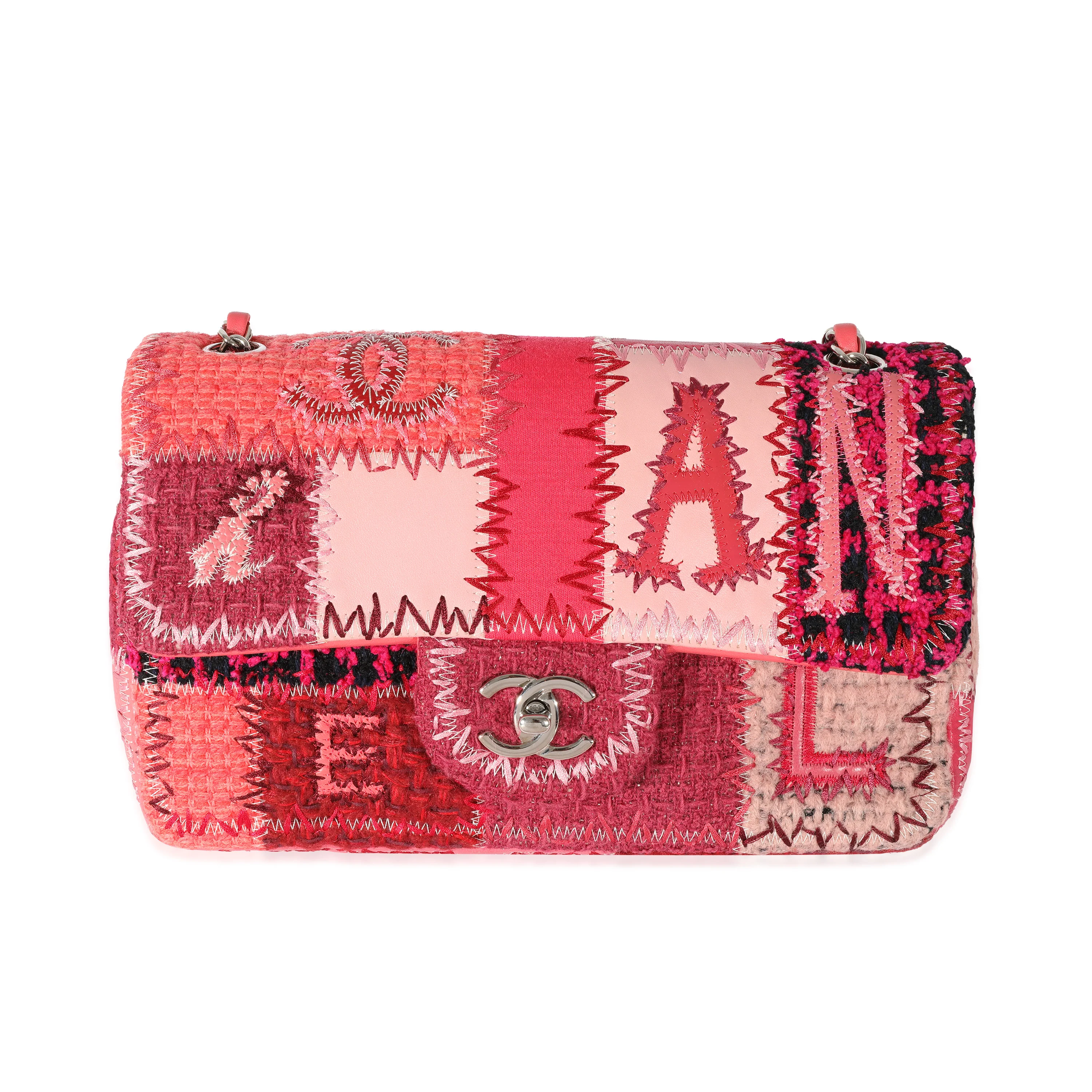 Chanel Red Medium Patchwork Classic Flap Bag - Image 2