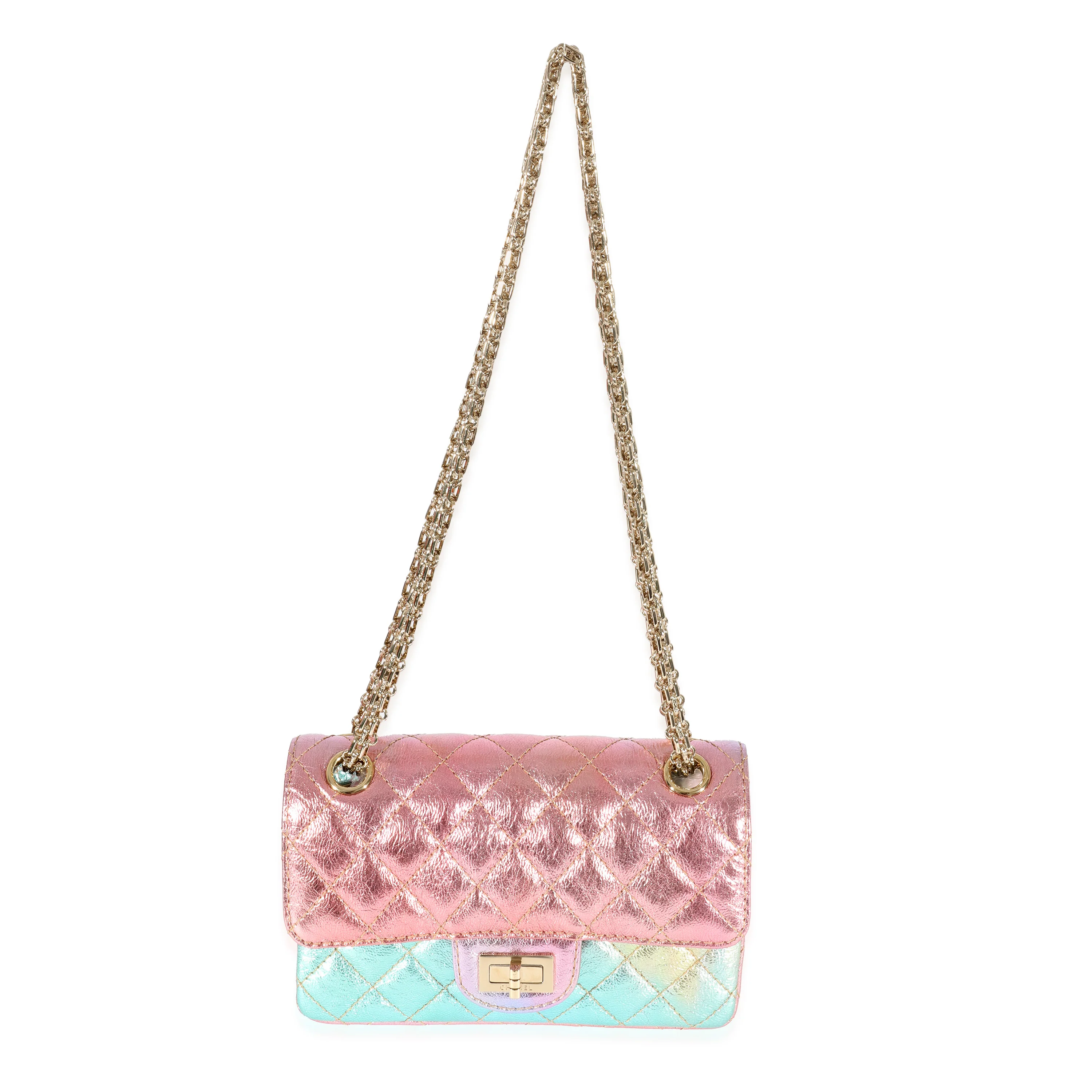 Chanel Multicolor Metallic Goatskin Mini Reissue 2.55 - Image 4