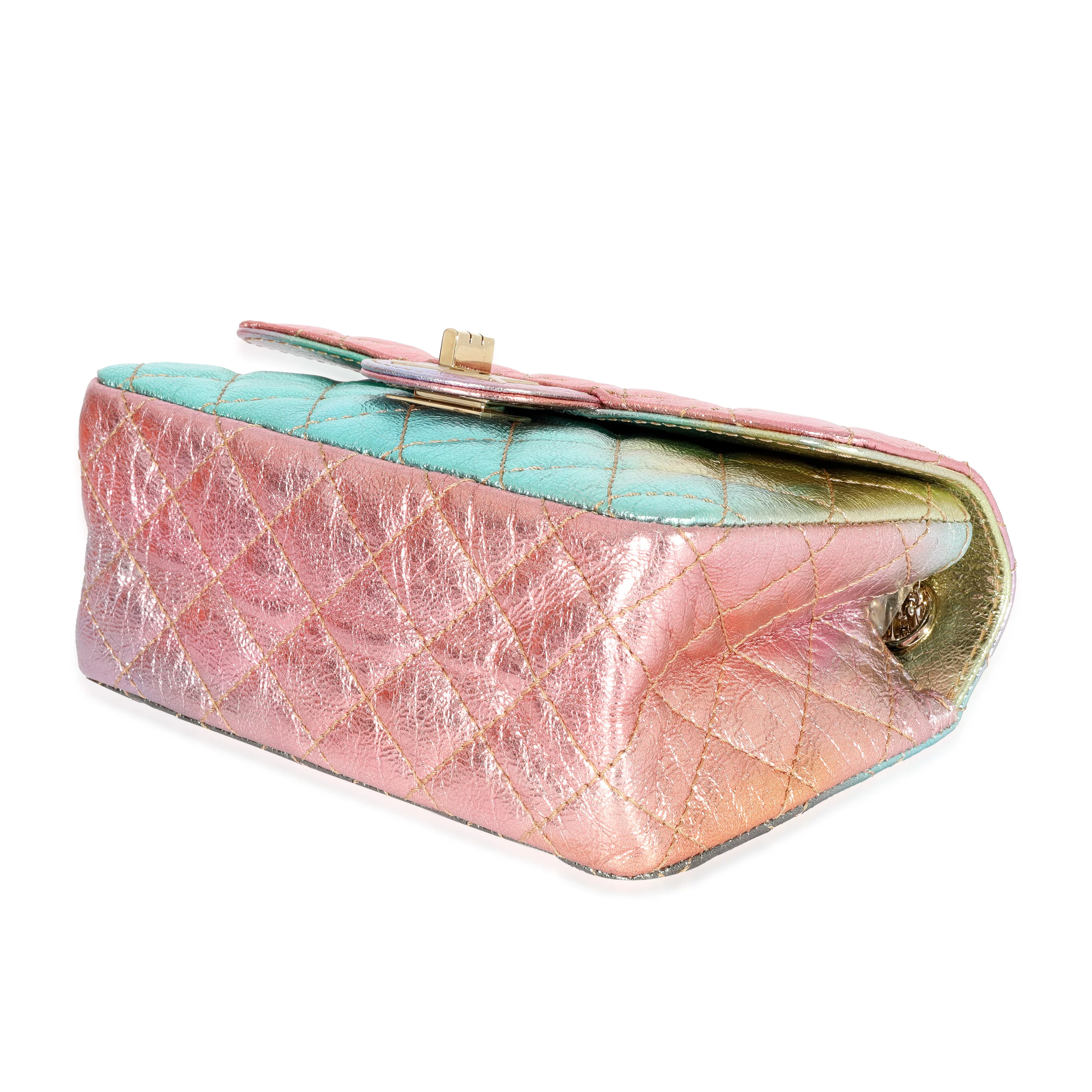 Chanel Multicolor Metallic Goatskin Mini Reissue 2.55 - Image 7