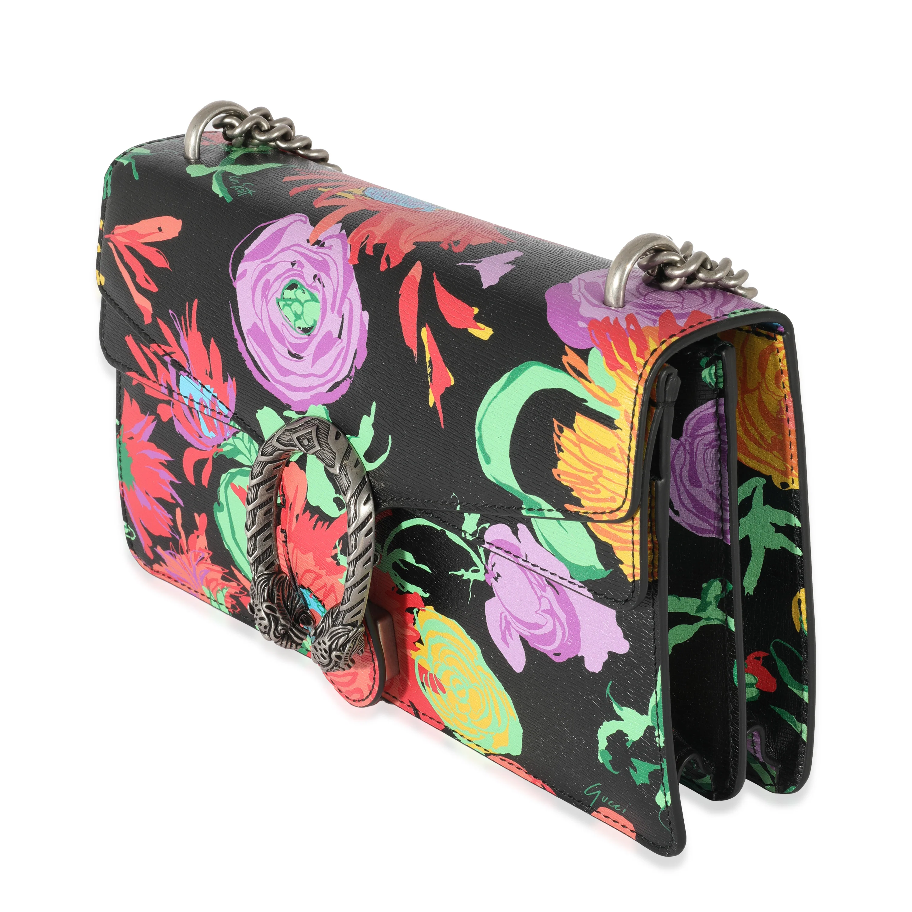Gucci x Ken Scott Multicolor Leather Floral Small Dionysus - Image 2