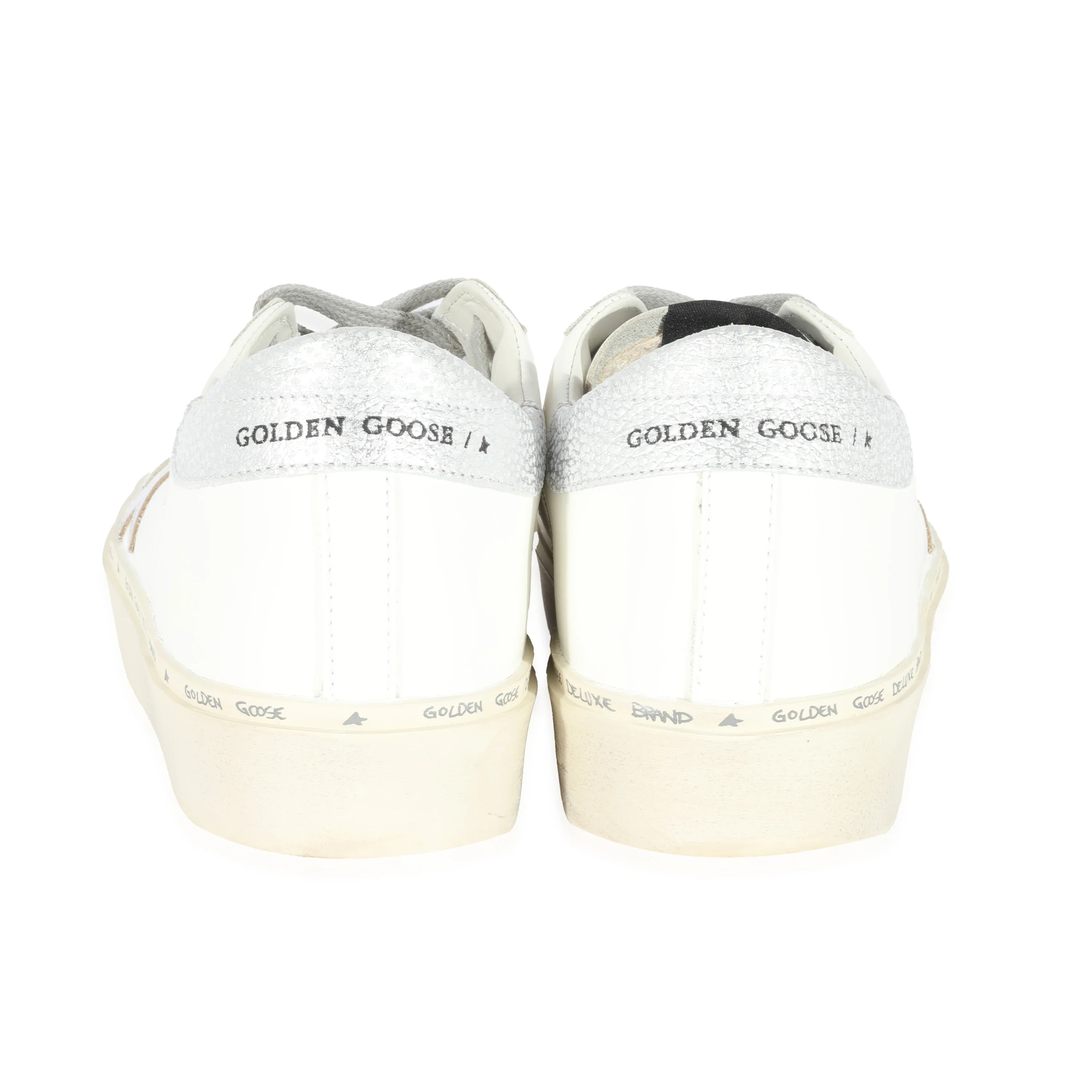 Golden Goose White Leather Hi Star - Image 4