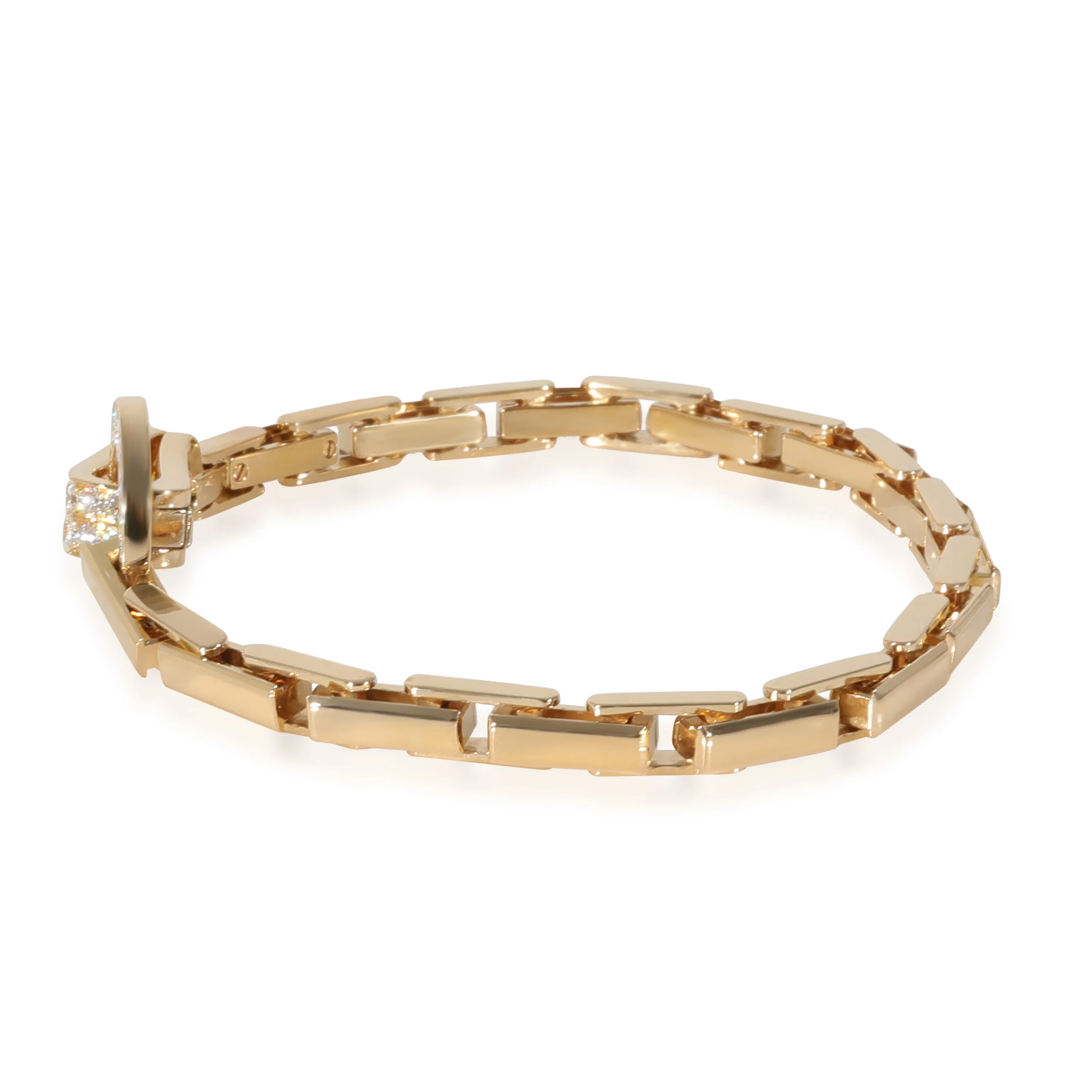 Cartier Agrafe Diamond Bracelet in 18k Yellow Gold 1.13 CTW - Image 2