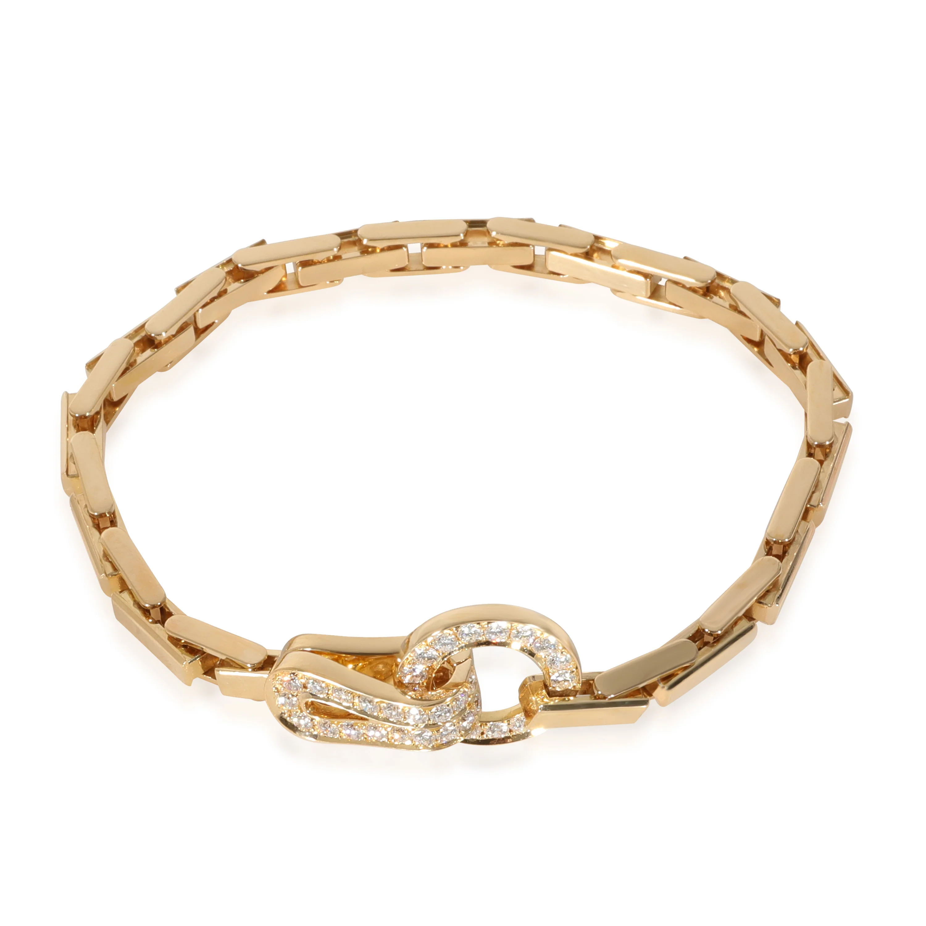 Cartier Agrafe Diamond Bracelet in 18k Yellow Gold 1.13 CTW - Image 4