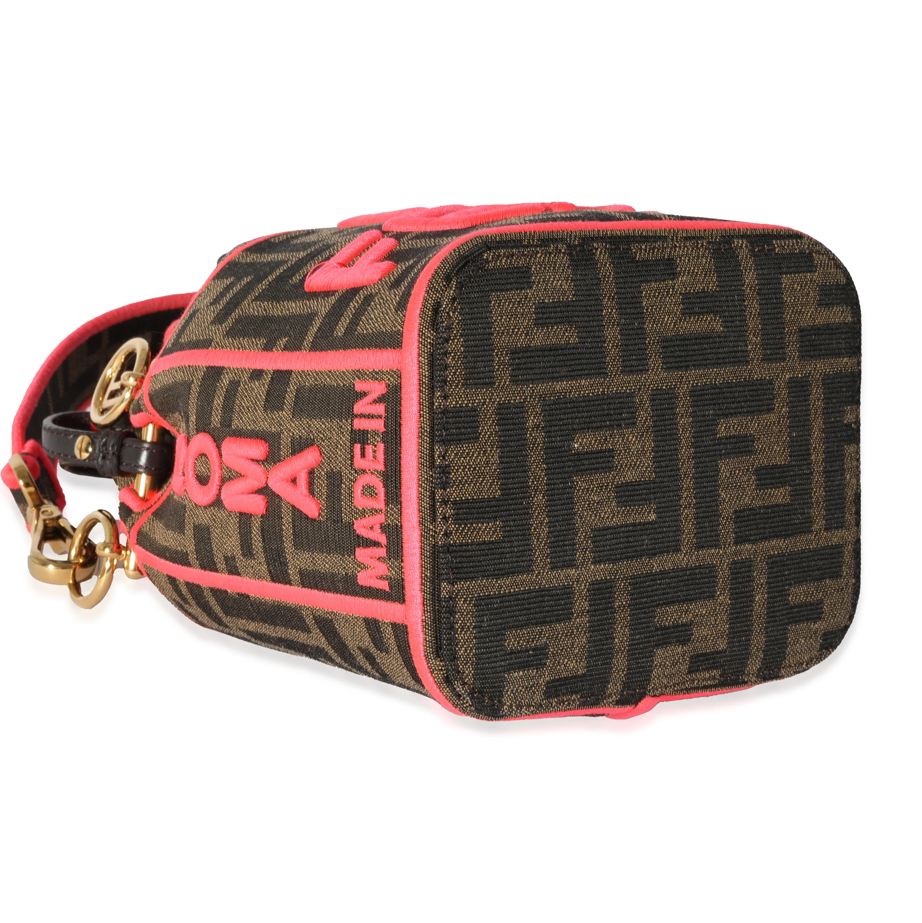 Fendi Canvas Zucca Roma Amor Mon Tresor Bag - Image 6