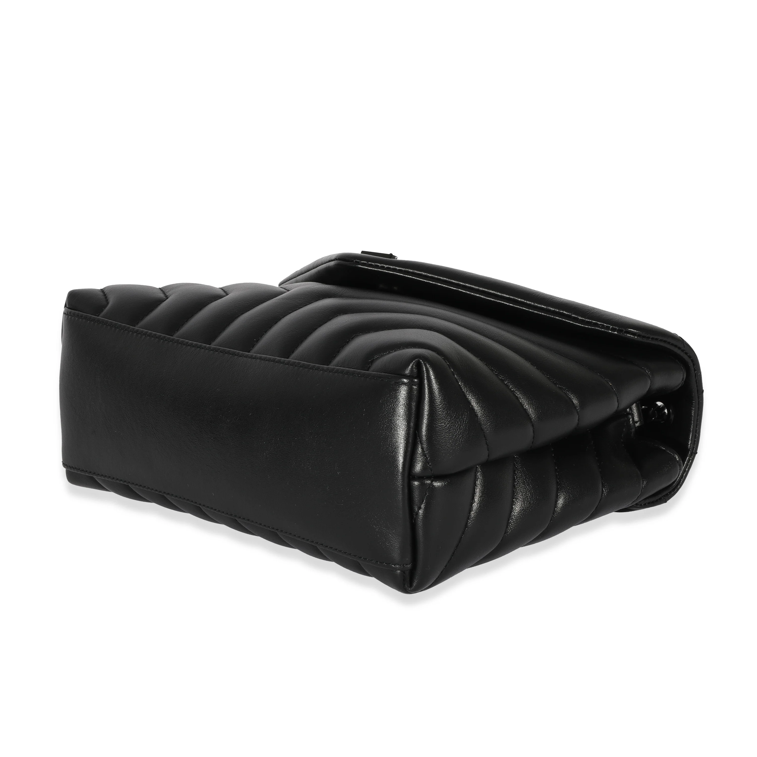 Saint Laurent Black Leather Small Loulou - Image 7