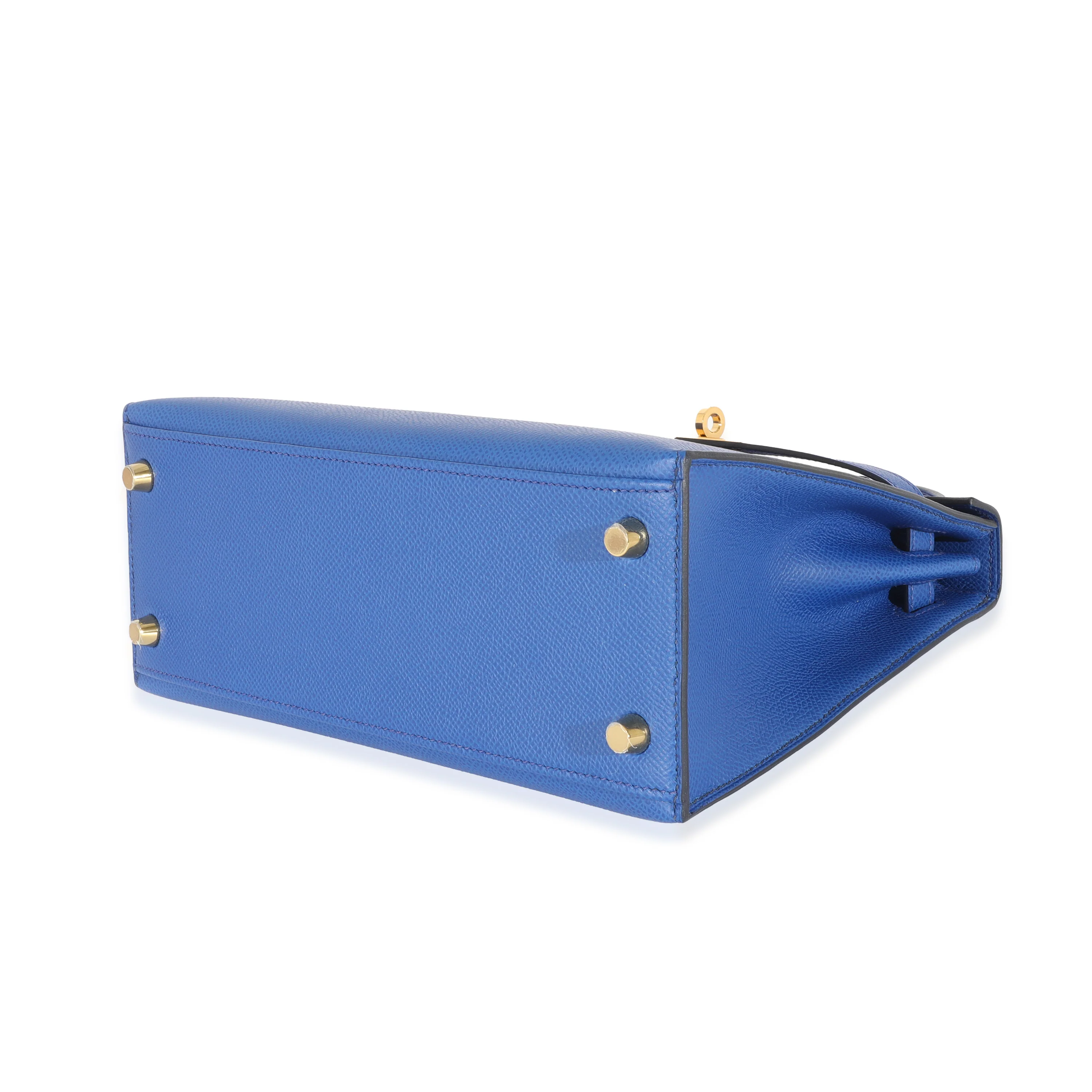 Bleu Royal Epsom Sellier Kelly 25 GHW - Image 7