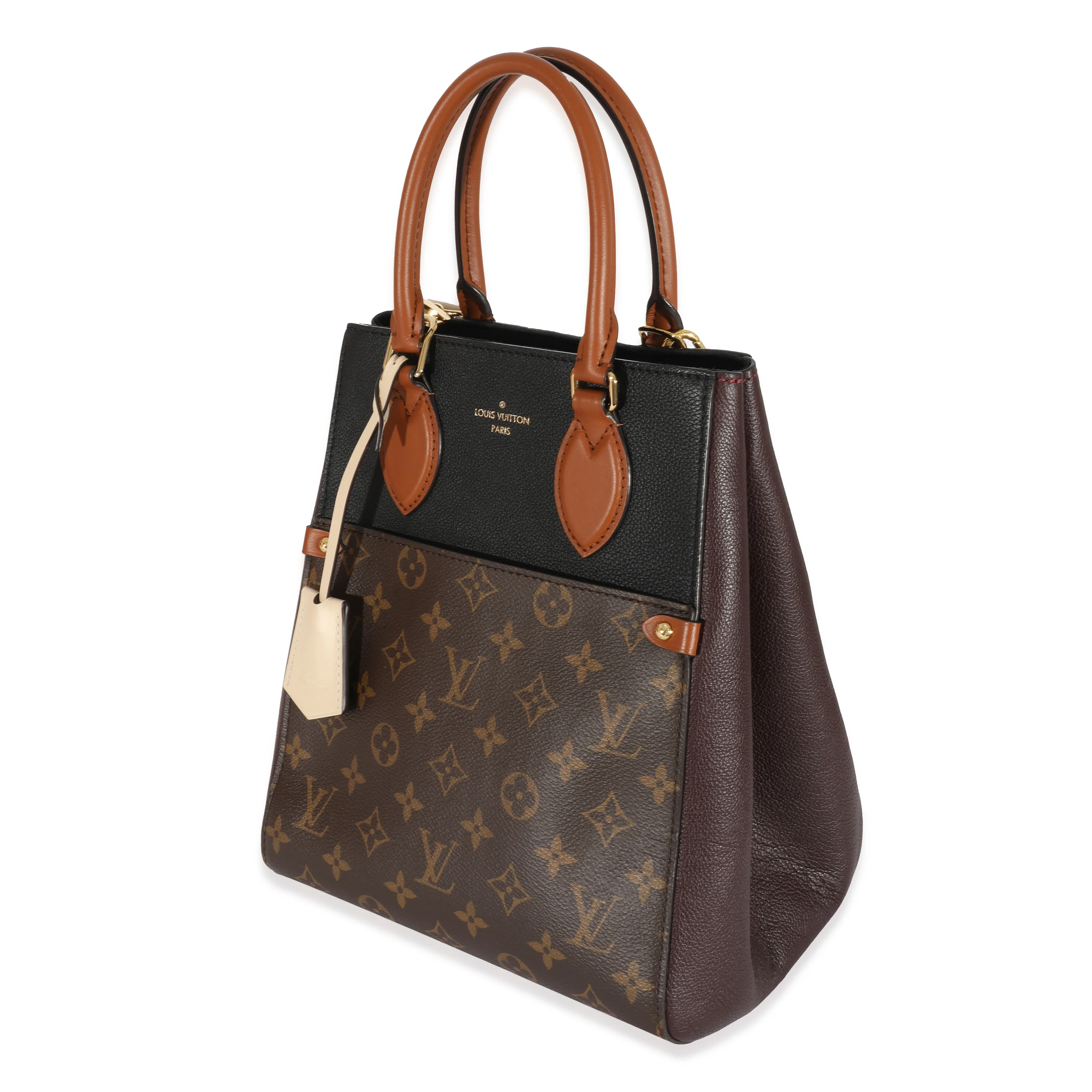 Monogram Leather Fold Tote MM - Image 2