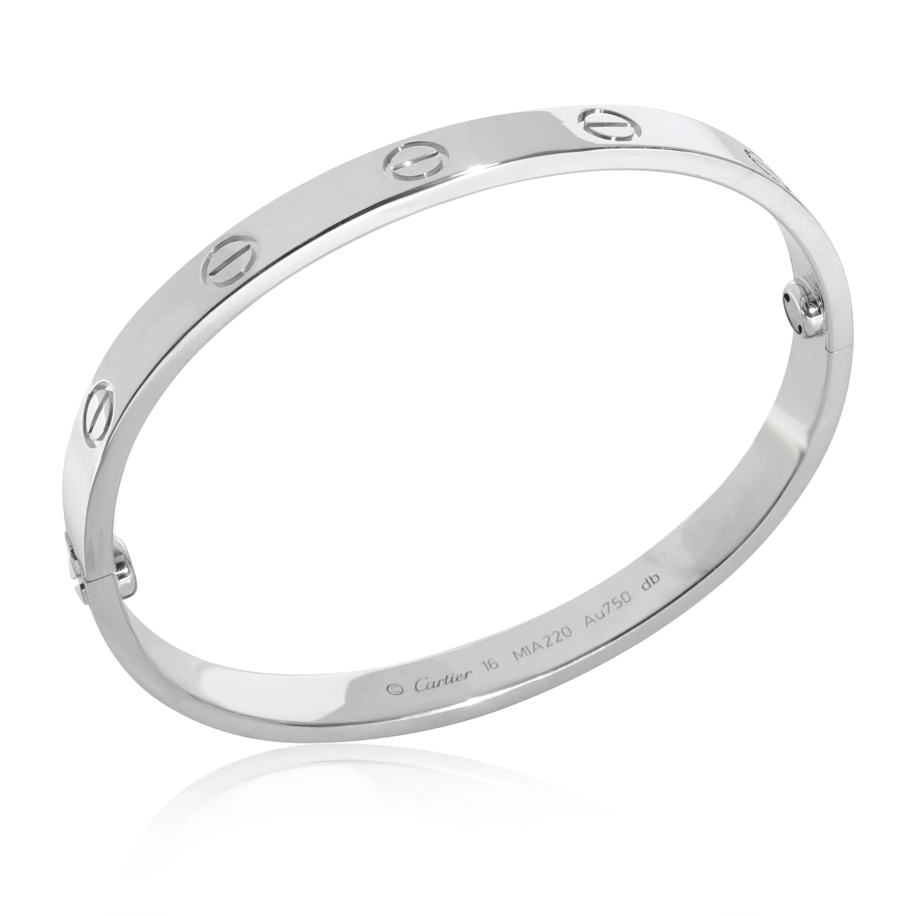 Cartier Love Bracelet in 18k White Gold - Image 3