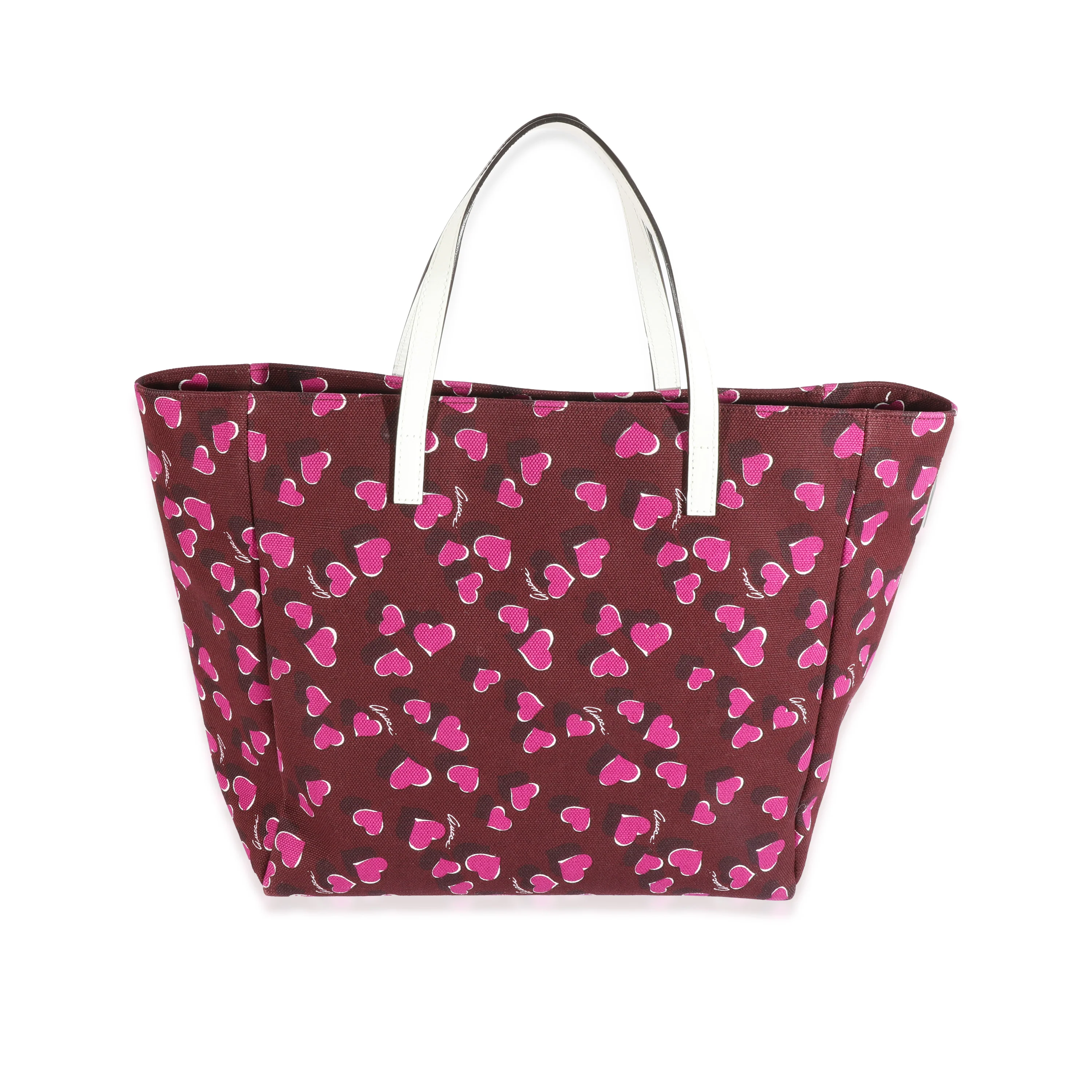 Bordeaux Canvas Heartbeat Tote - Image 3
