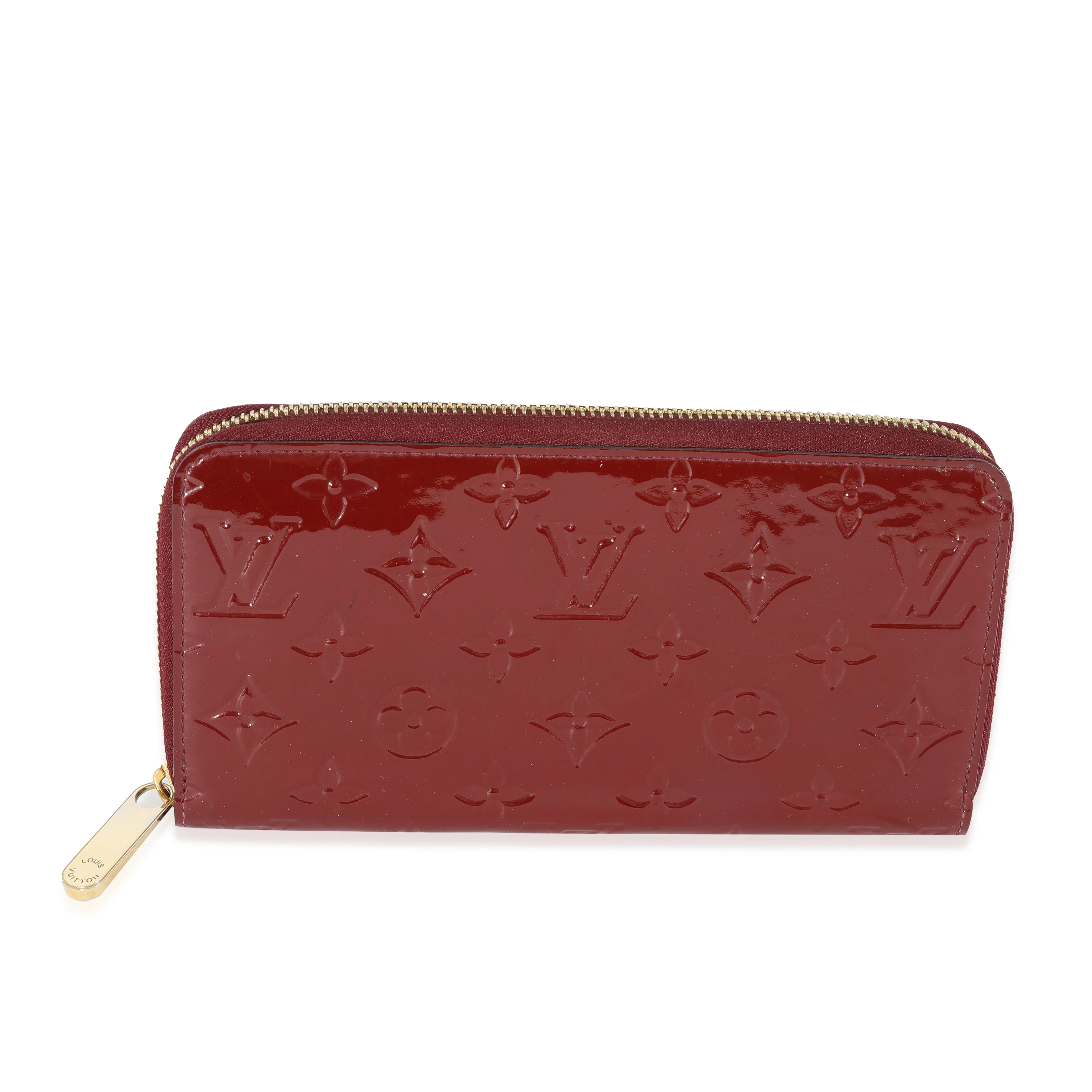 Louis Vuitton Rouge Fauviste Vernis Zippy Wallet