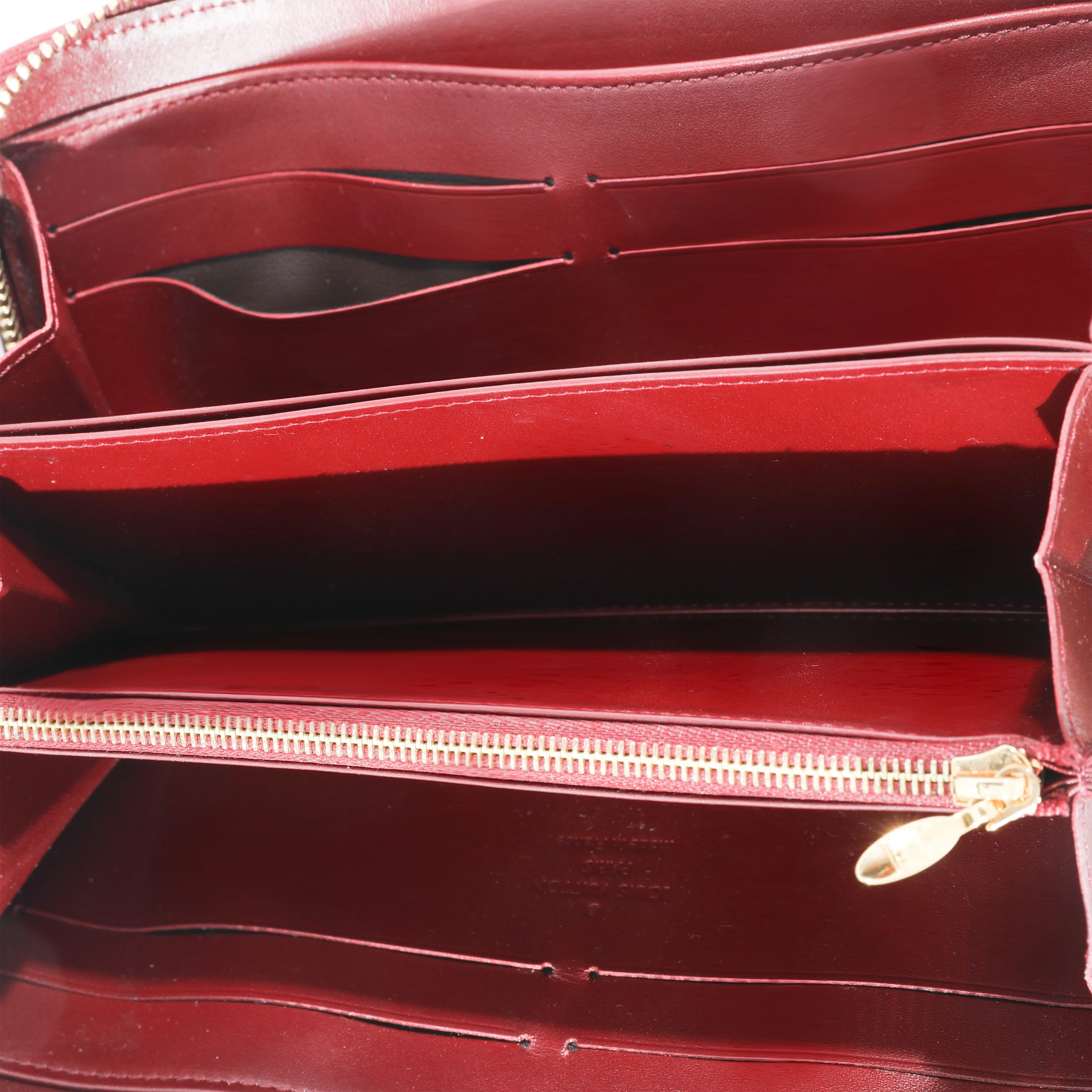 Louis Vuitton Rouge Fauviste Vernis Zippy Wallet - Image 8