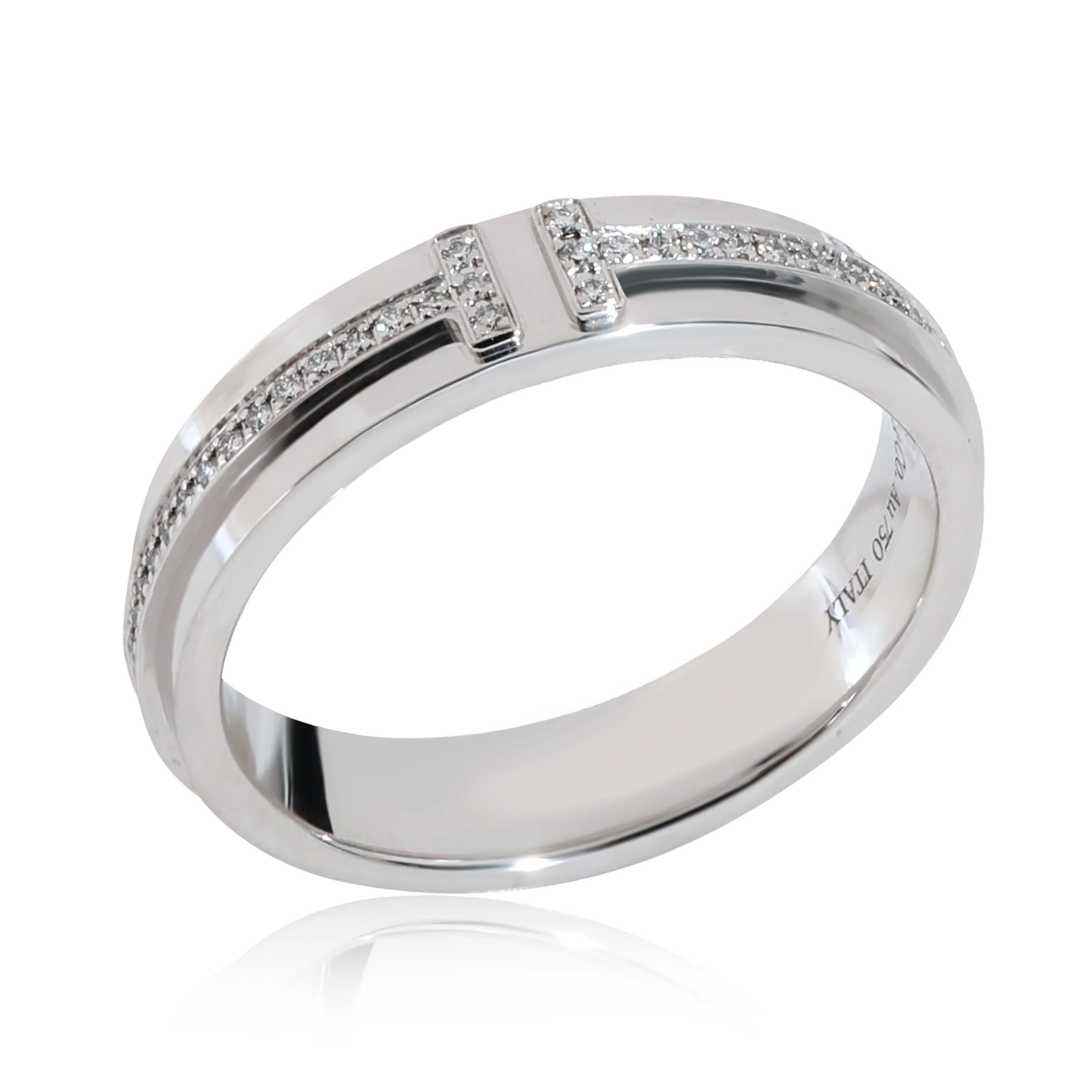 Tiffany & Co. T Diamond Ring in 18k White Gold 0.13 CTW - Image 3
