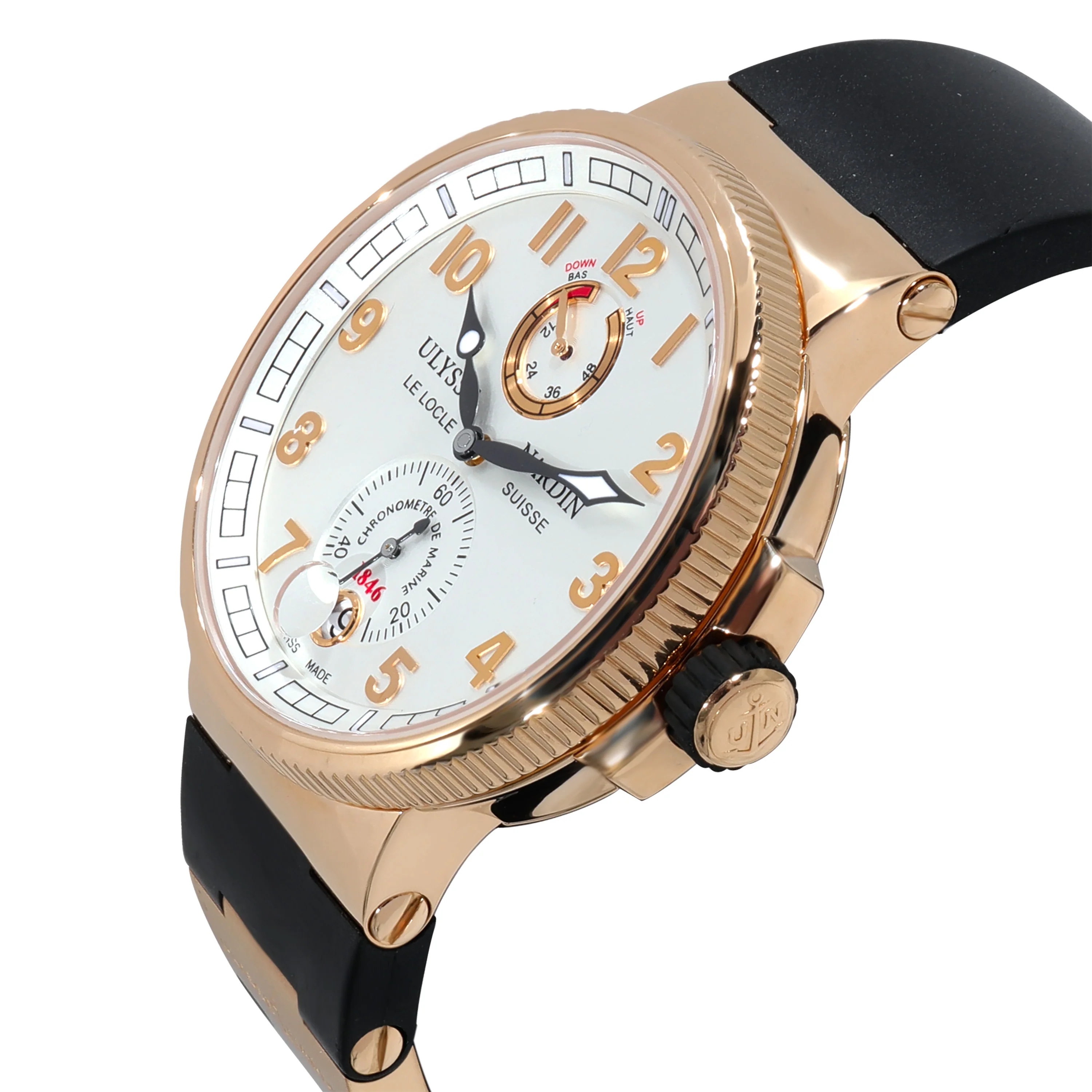 Ulysse Nardin Marine Chronometer 1186-126-3-61 Mens Watch in 18kt Rose Gold - Image 3