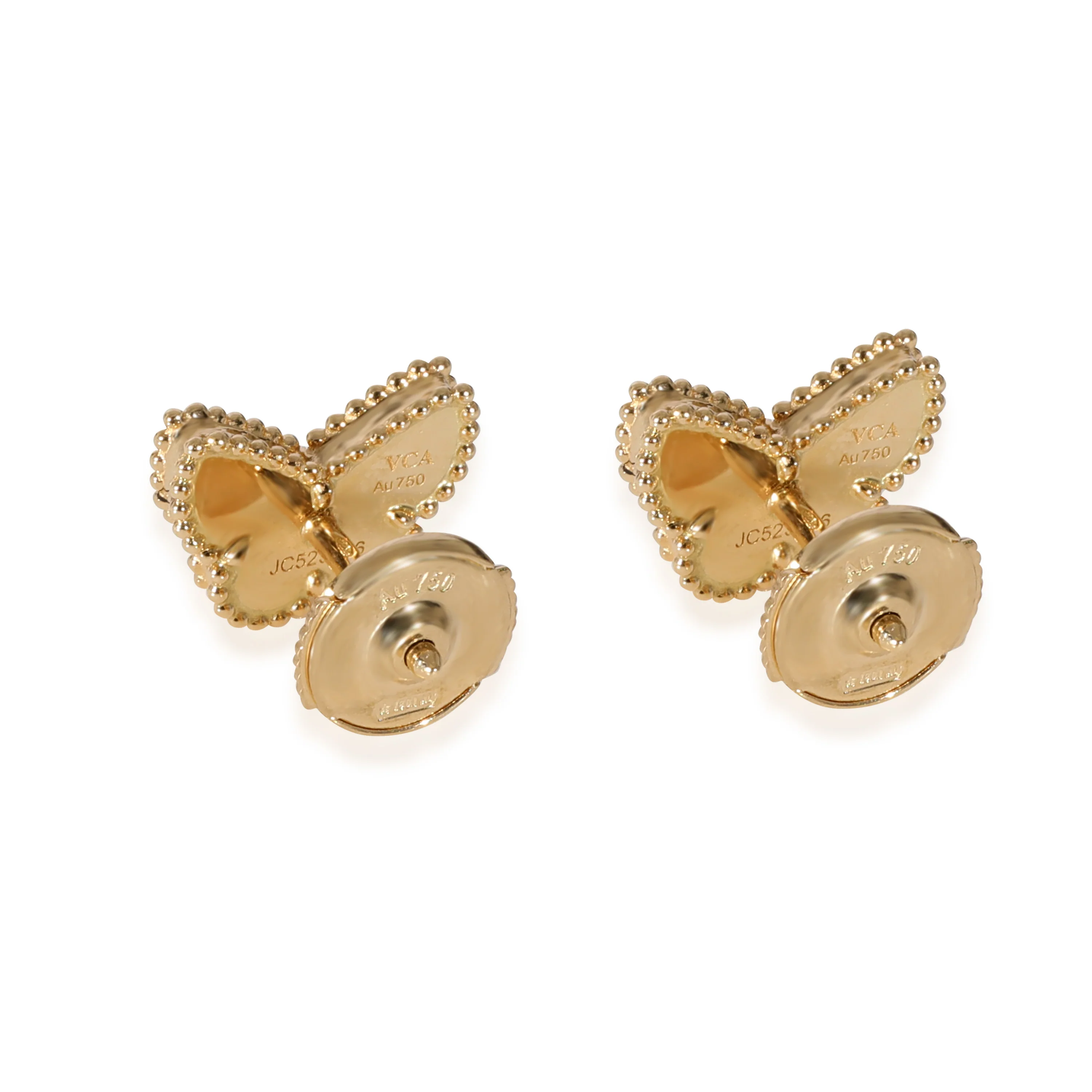 Van Cleef & Arpels Sweet Alhambra Butterfly Earrings in 18k Yellow Gold - Image 3