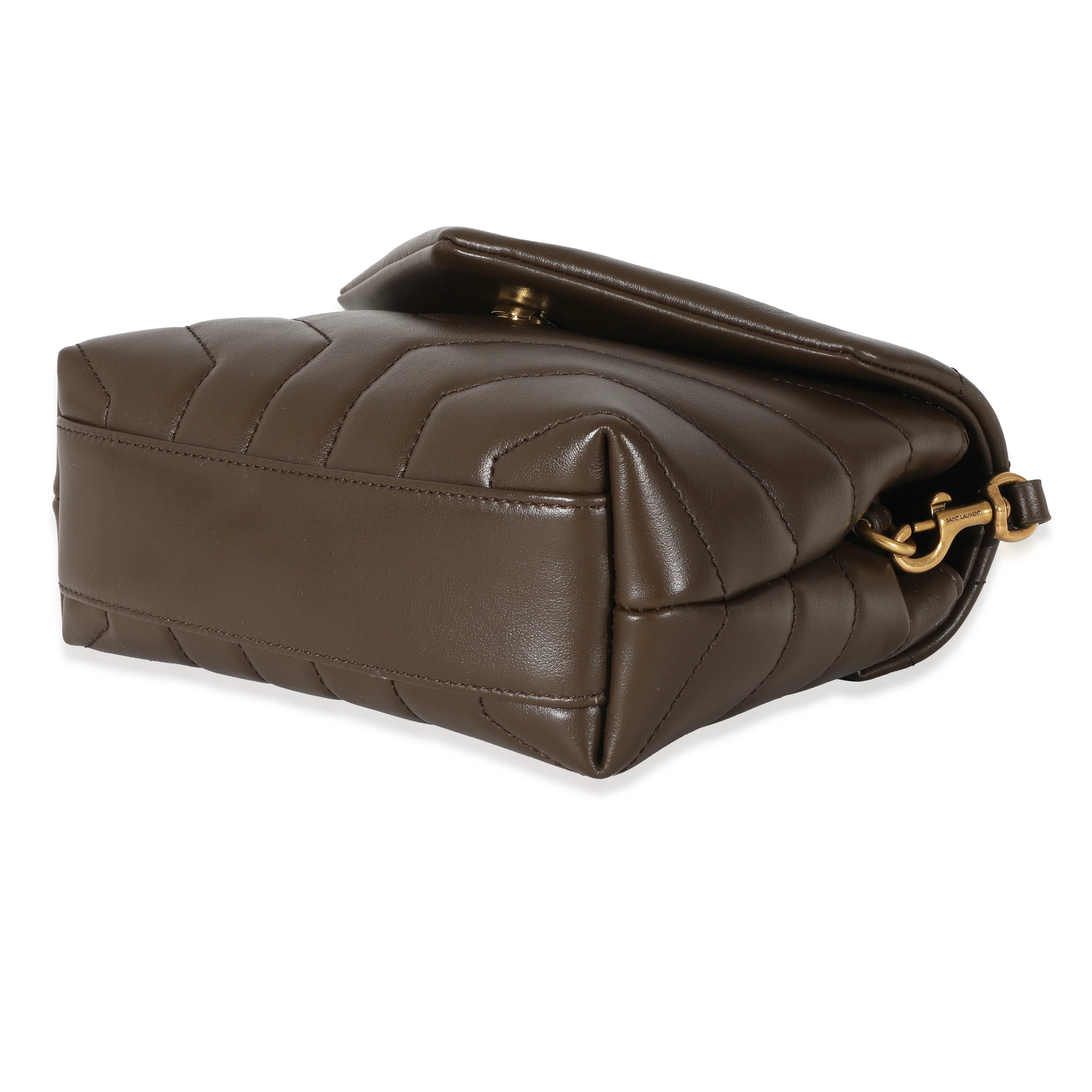 Saint Laurent Brown Quilted Leather Toy Loulou - Image 7