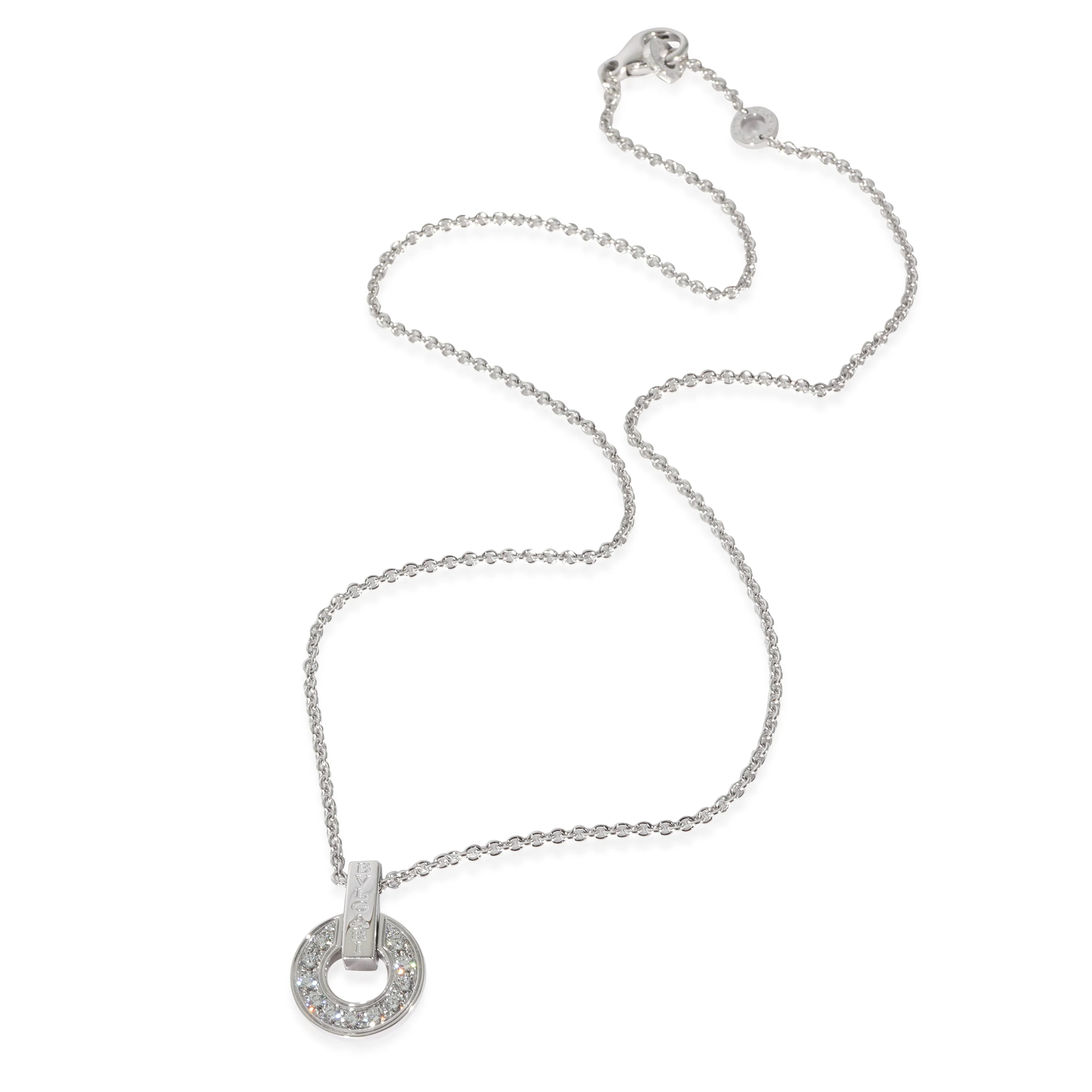 BVLGARI Bvlgari Bvlgari Diamond Necklace in 18k White Gold 0.37 CTW - Image 2