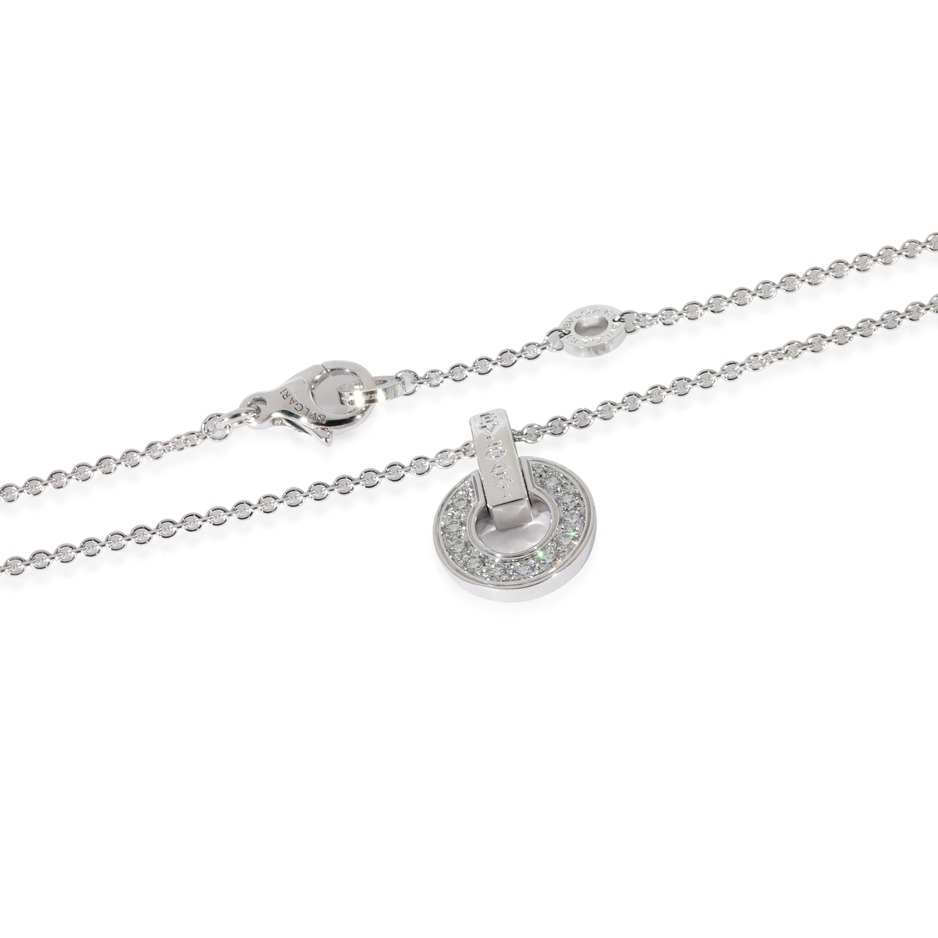 BVLGARI Bvlgari Bvlgari Diamond Necklace in 18k White Gold 0.37 CTW - Image 3