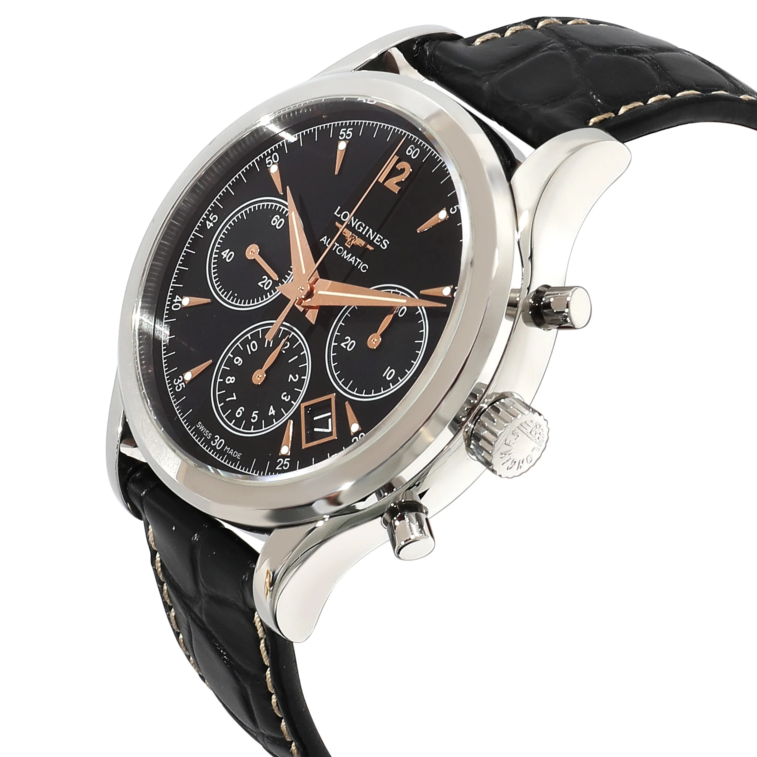 Longines Heritage Chrono L2.750.4 Mens Watch in Stainless Steel - Image 3