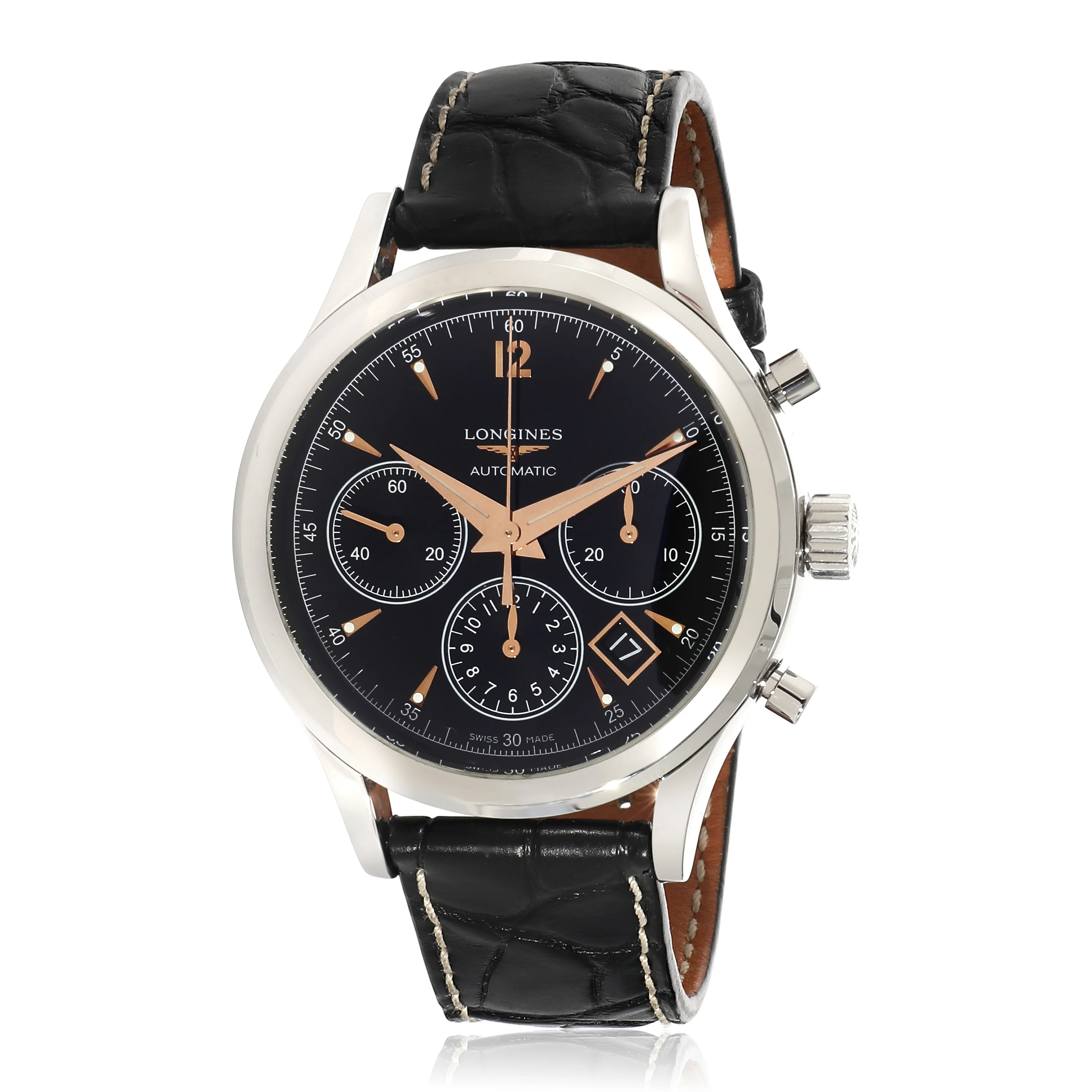 Longines Heritage Chrono L2.750.4 Mens Watch in Stainless Steel - Image 6