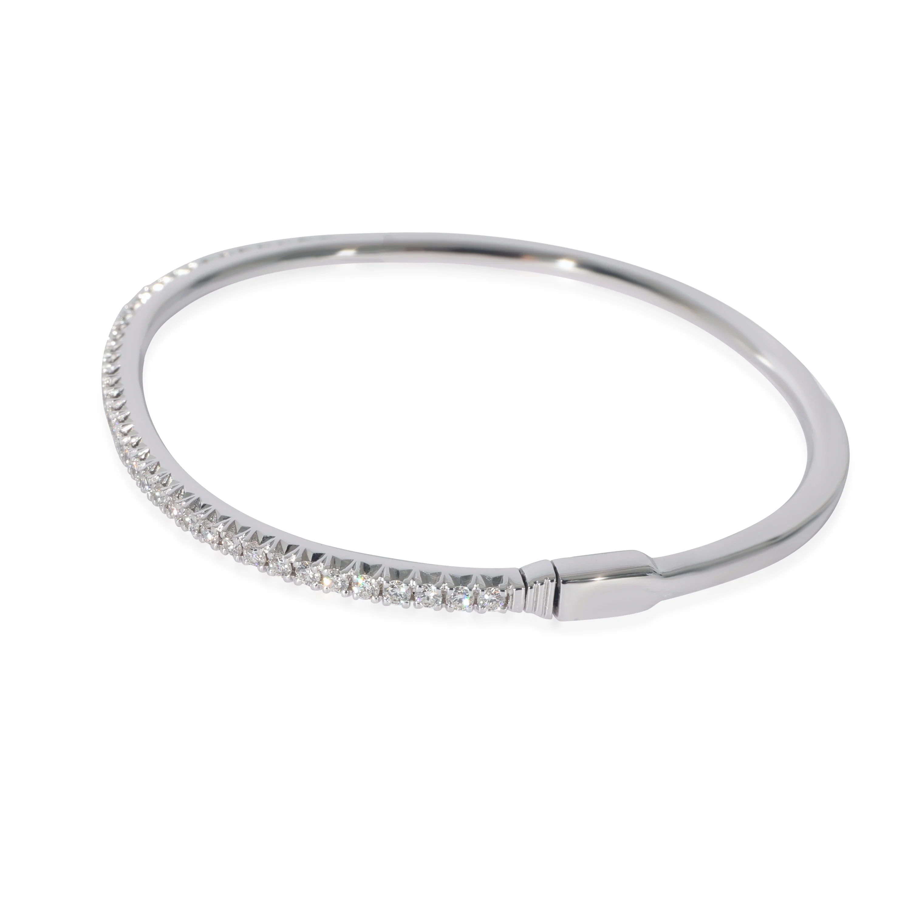 Tiffany & Co. Metro Diamond Bracelet in 18k White Gold 0.61 CTW - Image 2
