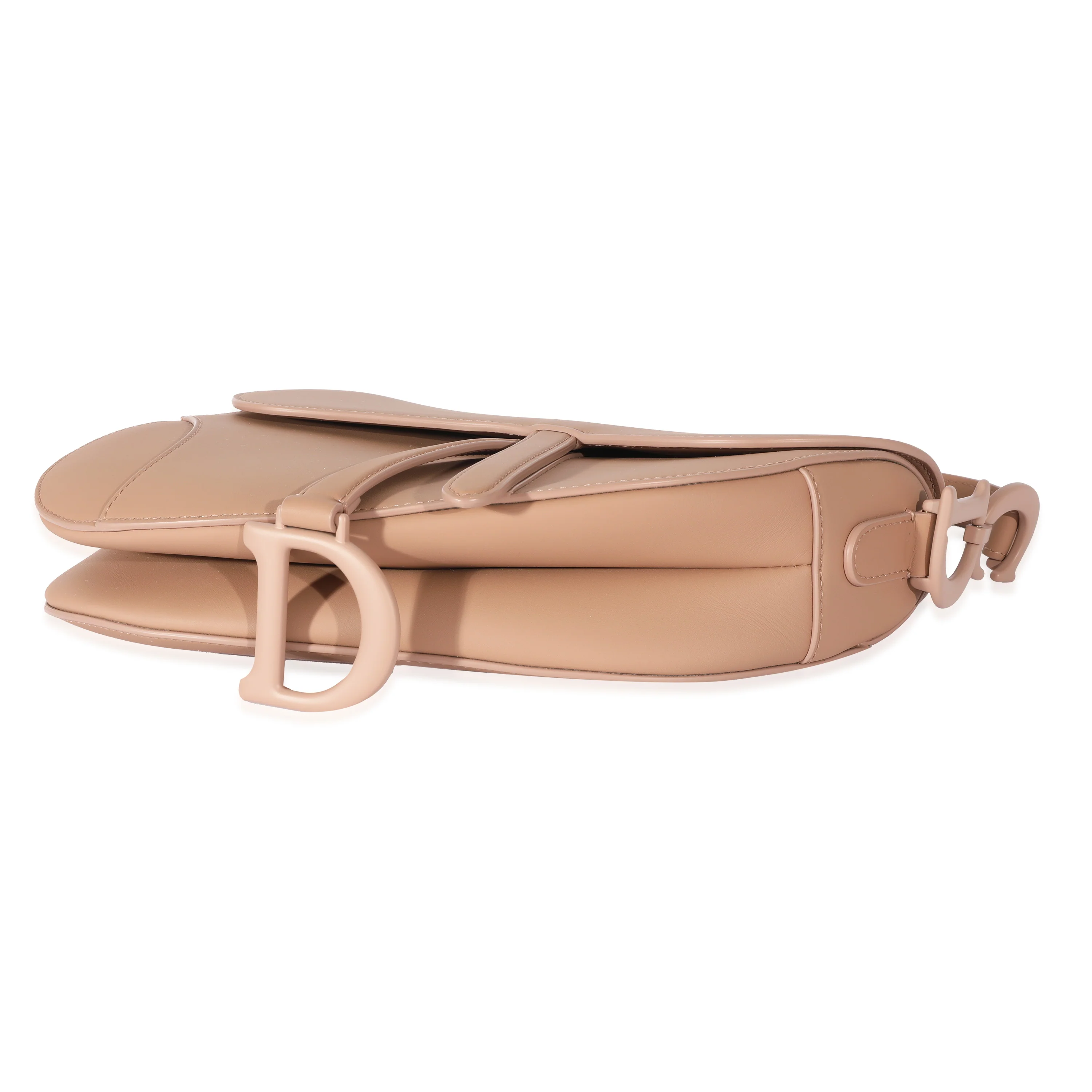 Christian Dior Beige Leather Ultramatte Saddle Bag - Image 6