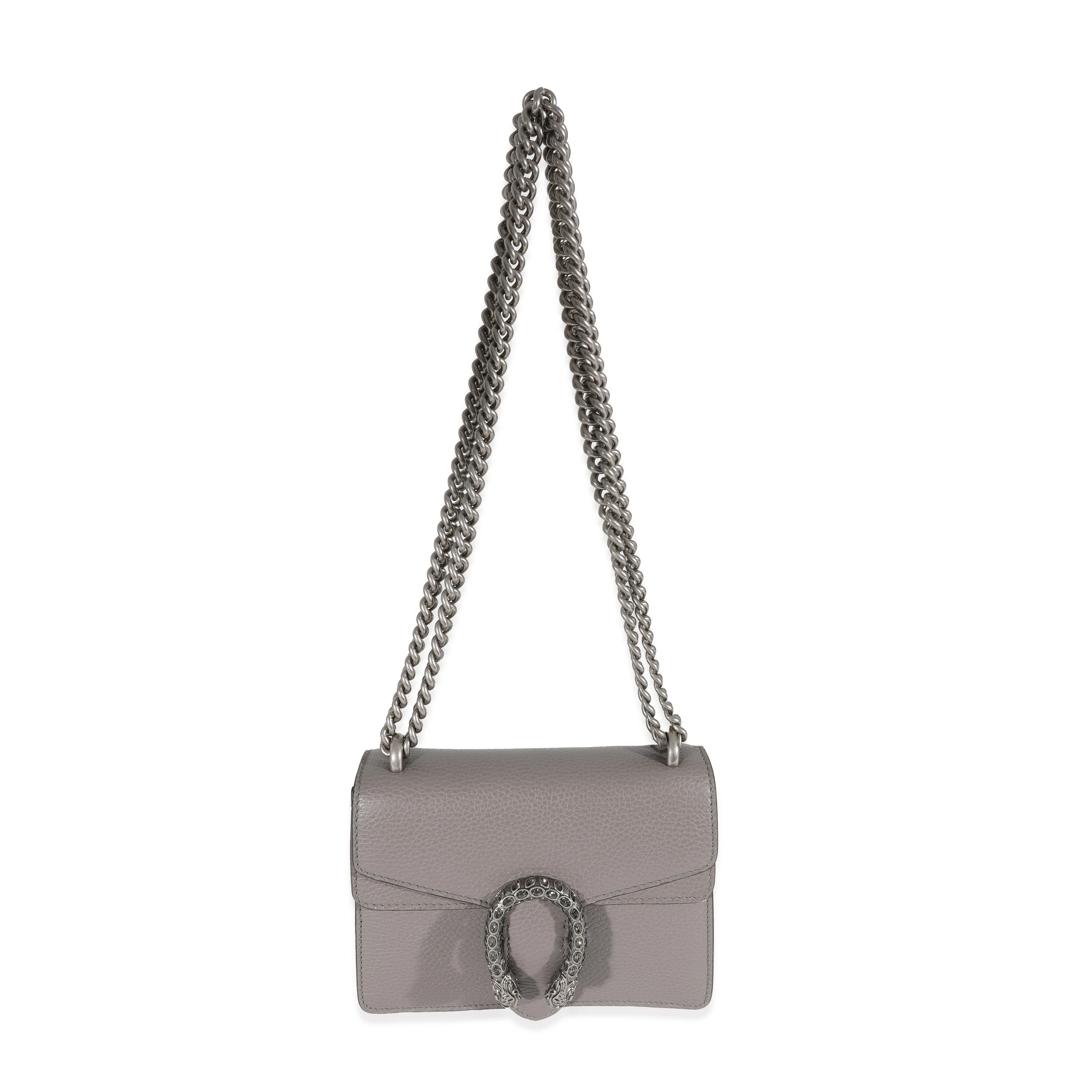 Gucci Grey Leather Mini Dionysus - Image 4