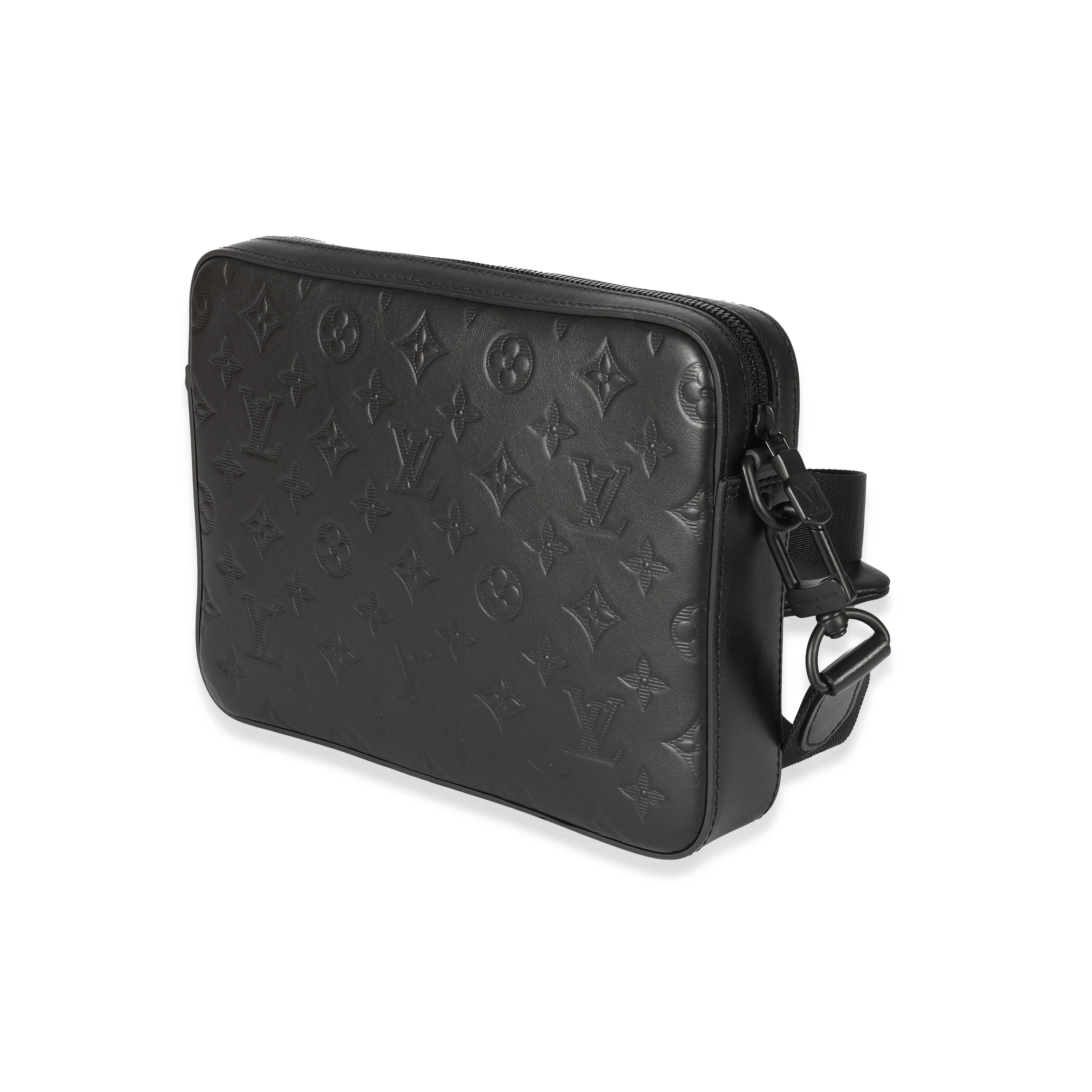 Louis Vuitton Black Shadow Monogram Shadow Duo Messenger - Image 2