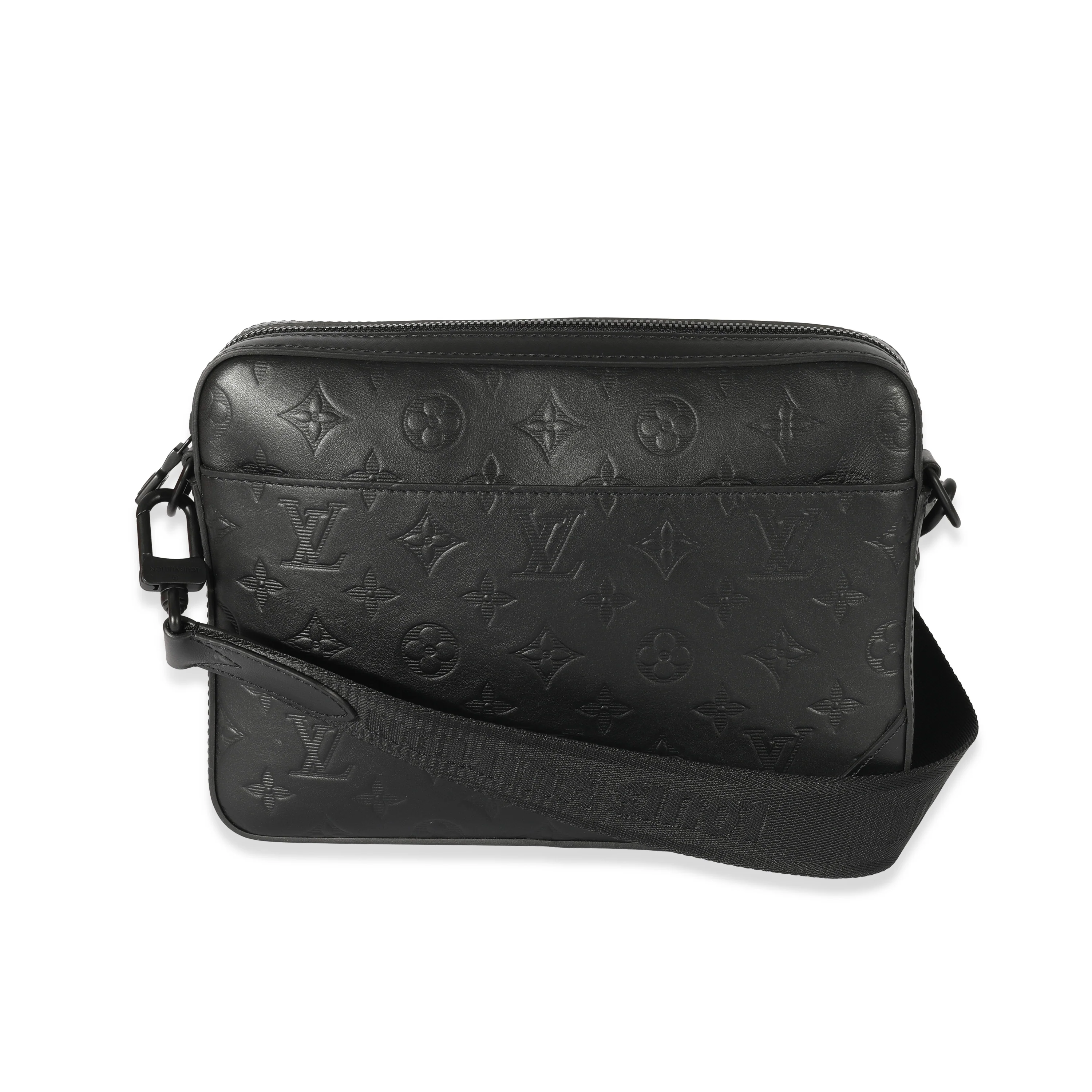 Louis Vuitton Black Shadow Monogram Shadow Duo Messenger - Image 3