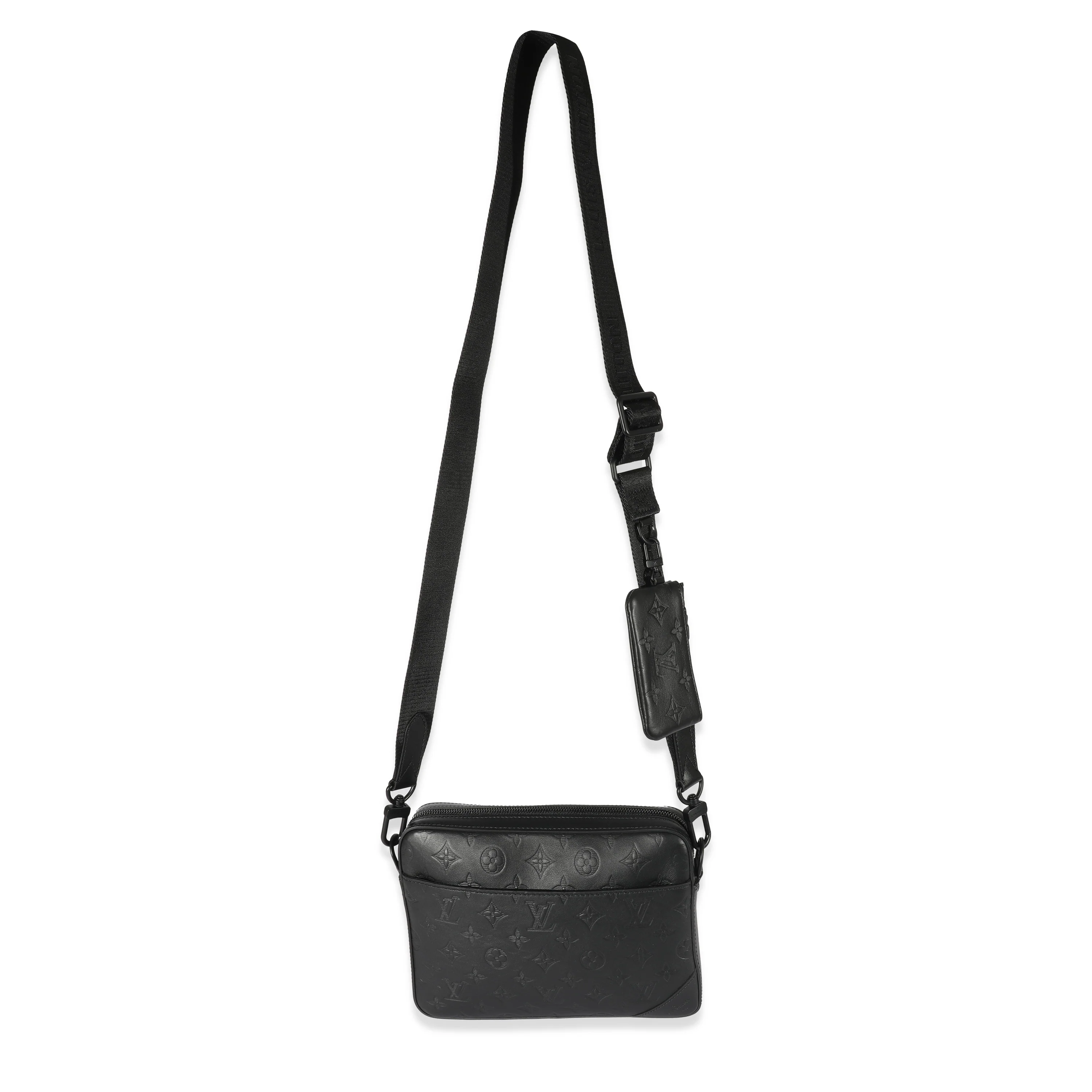 Louis Vuitton Black Shadow Monogram Shadow Duo Messenger - Image 5
