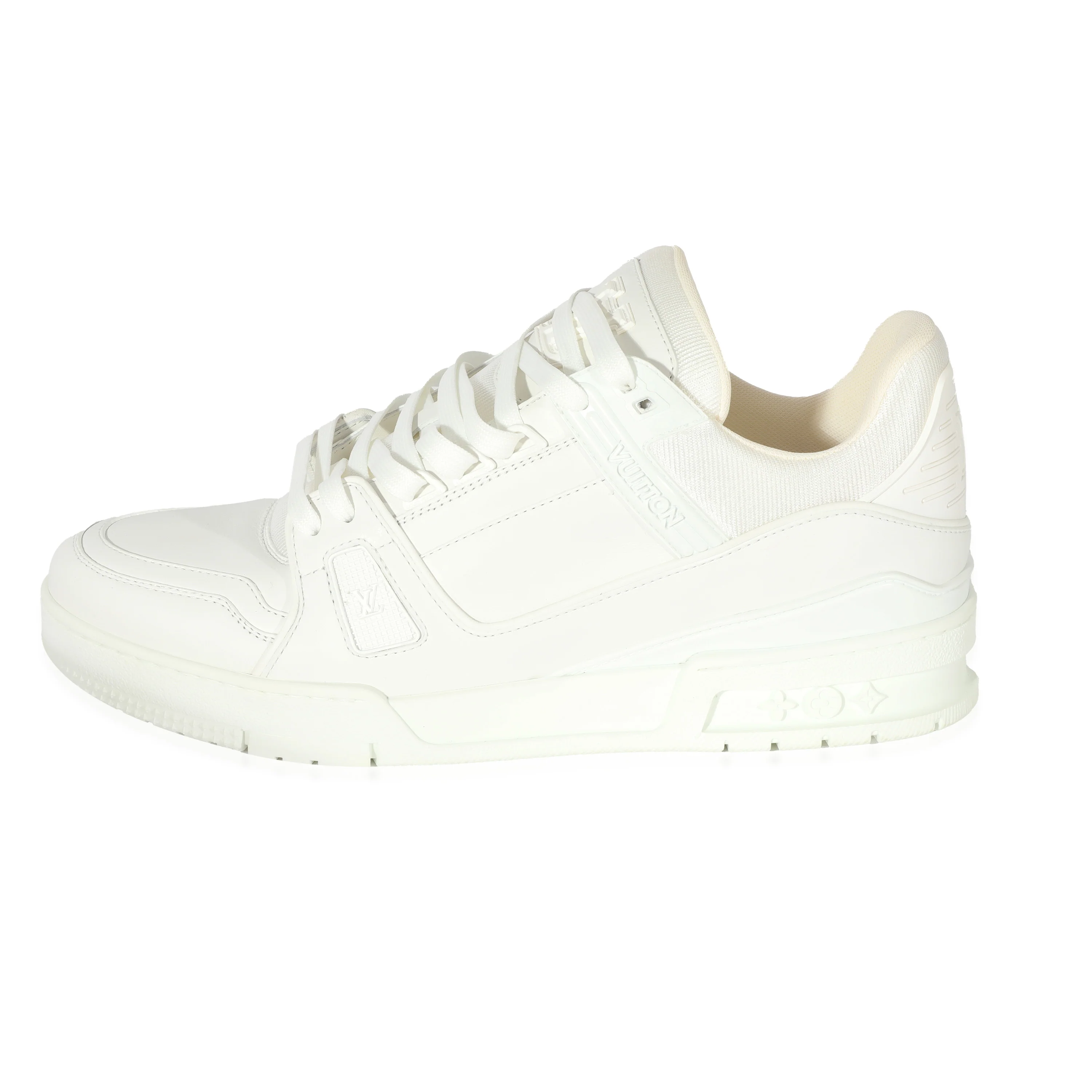 Louis Vuitton White Leather LV Trainer Sneaker - Image 5