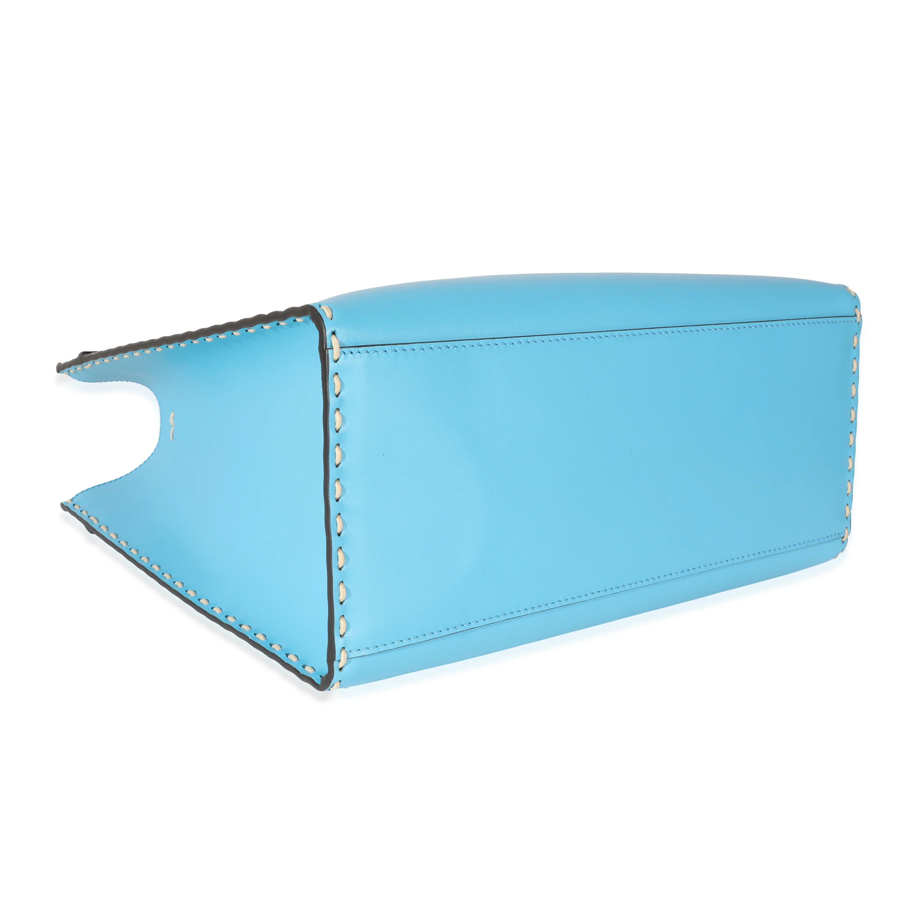 Fendi Blue Leather Medium Sunshine Tote - Image 6