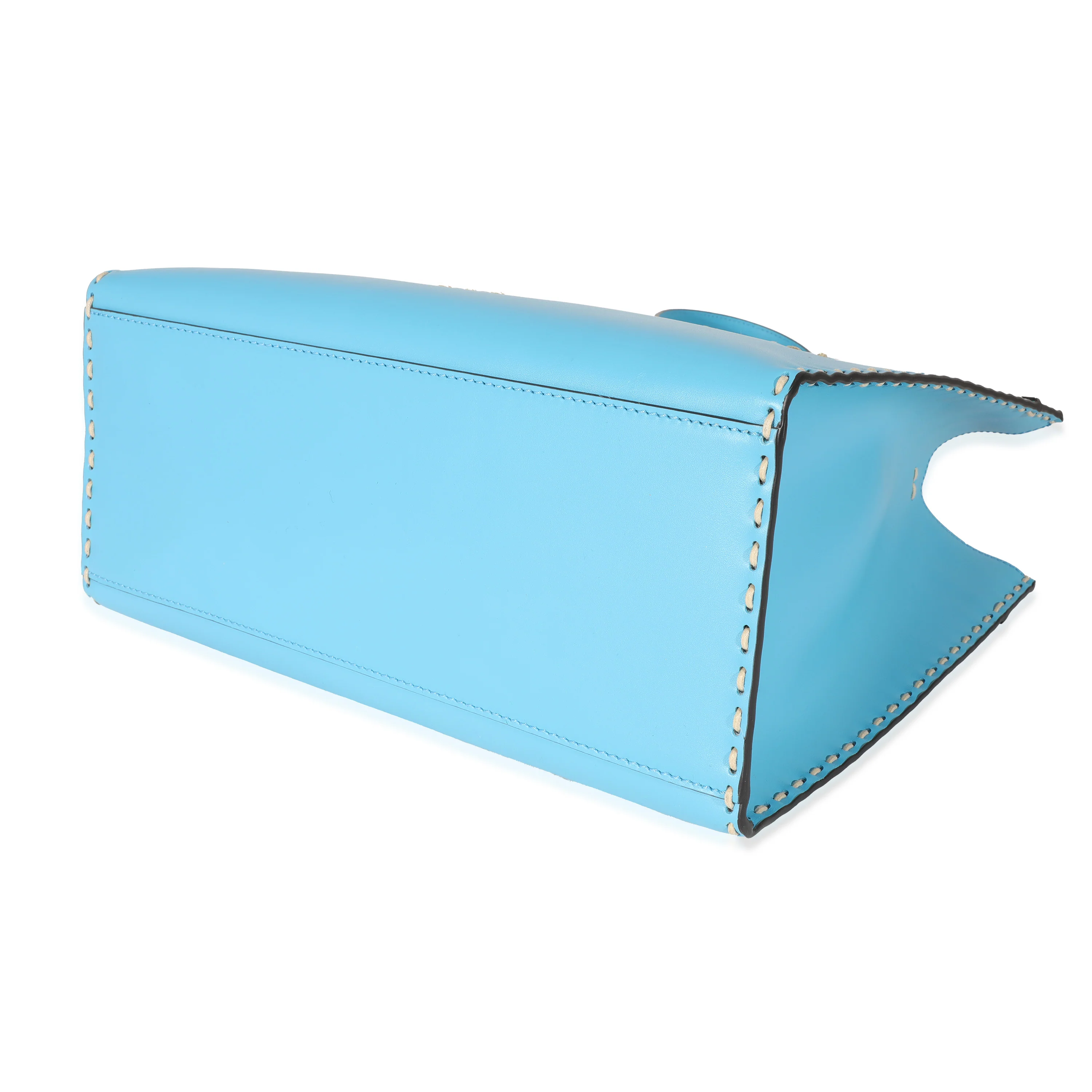 Fendi Blue Leather Medium Sunshine Tote - Image 7