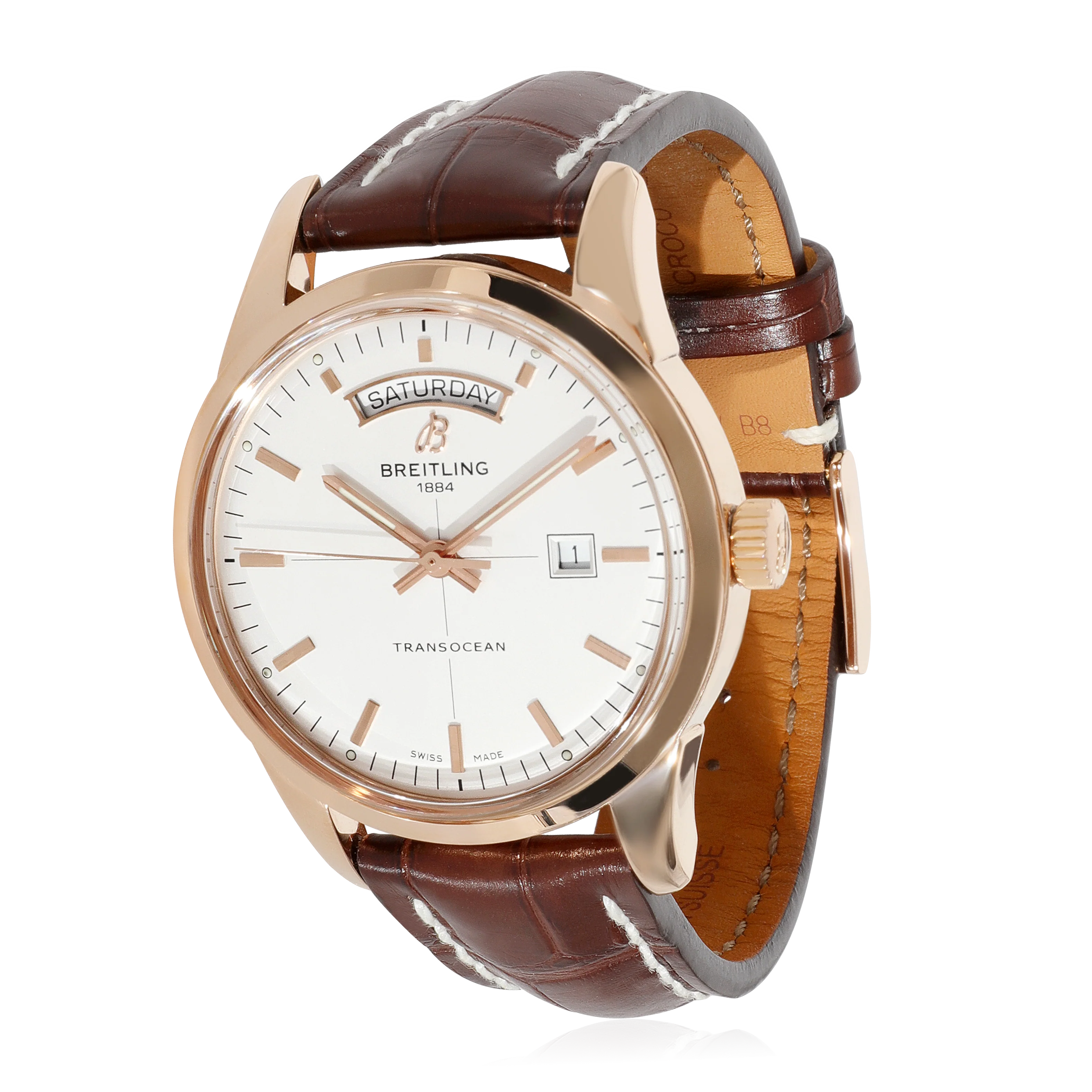 Breitling Transocean Day-Date R4531012/G752 Mens Watch in 18kt Rose Gold