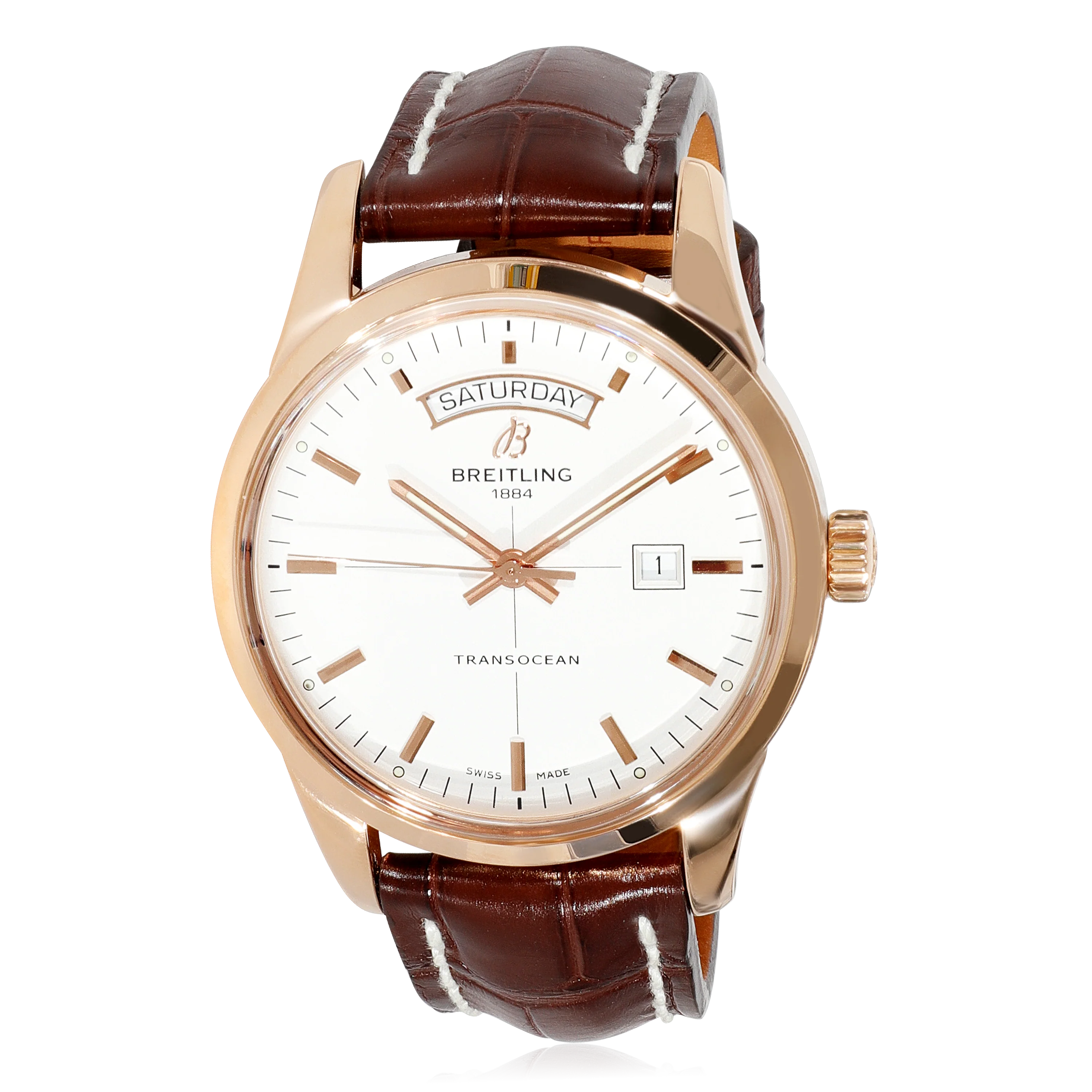 Breitling Transocean Day-Date R4531012/G752 Mens Watch in 18kt Rose Gold - Image 5