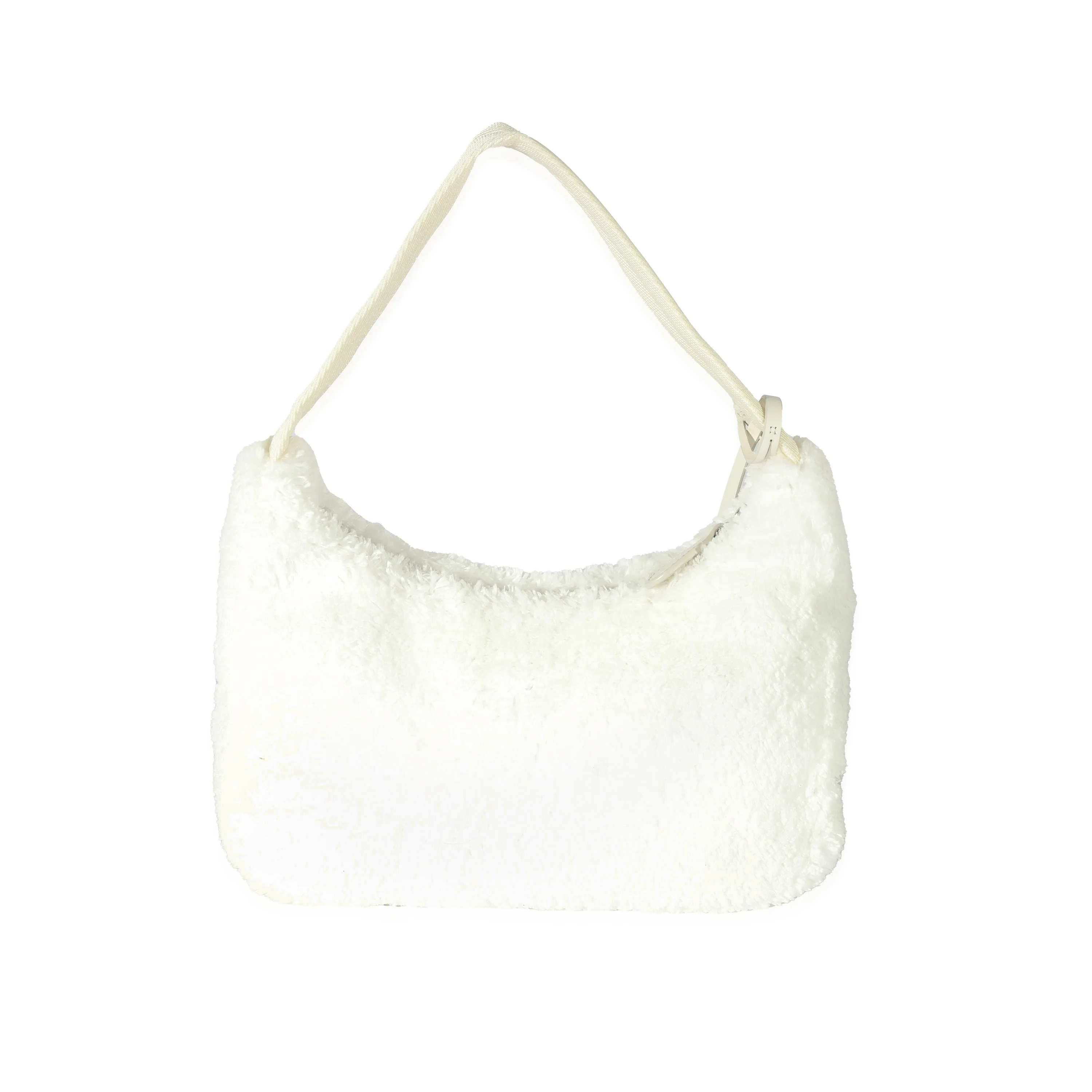 Prada White Terry Re-Edition 2000 Mini Bag - Image 3