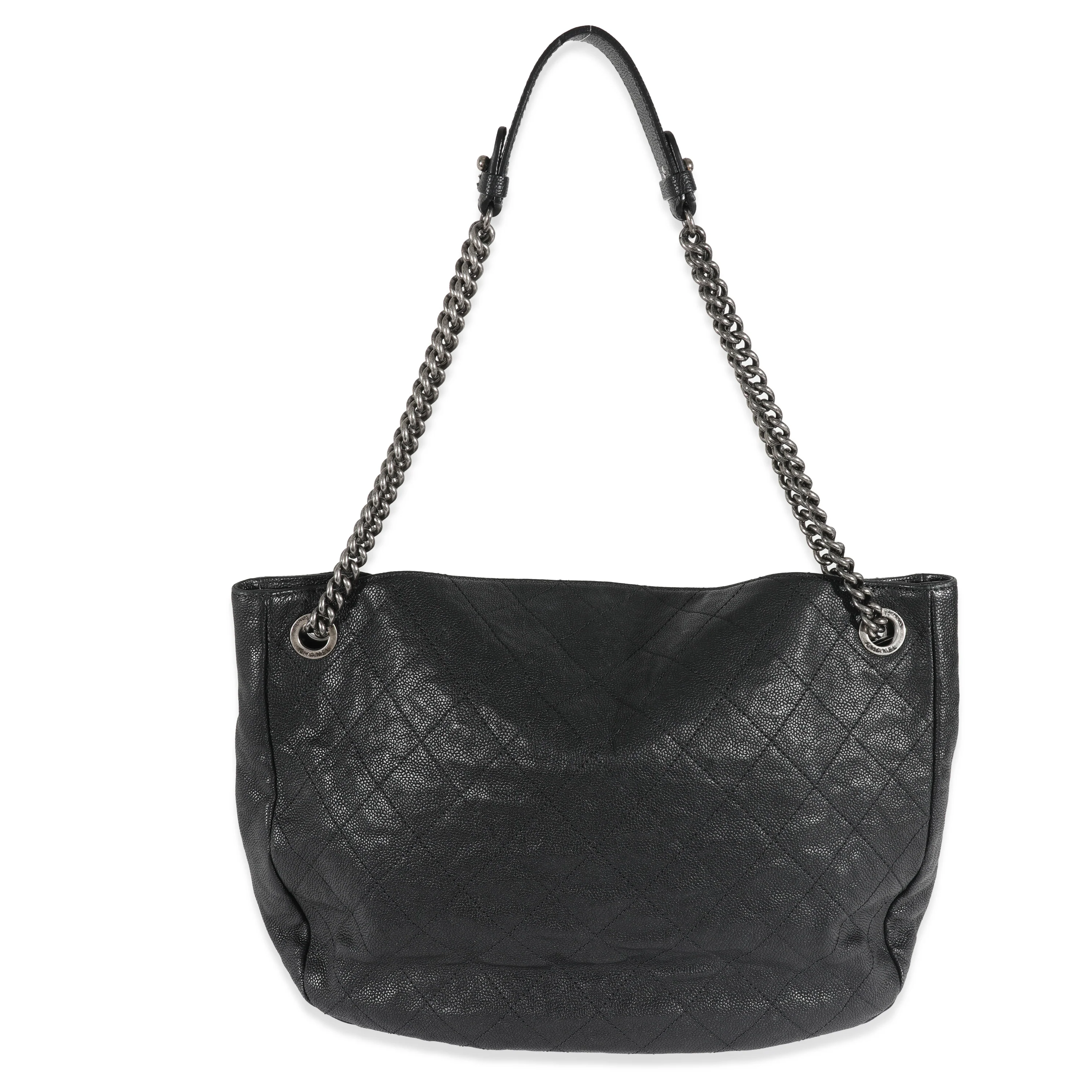 Chanel Black Caviar Coco Daily Hobo - Image 3