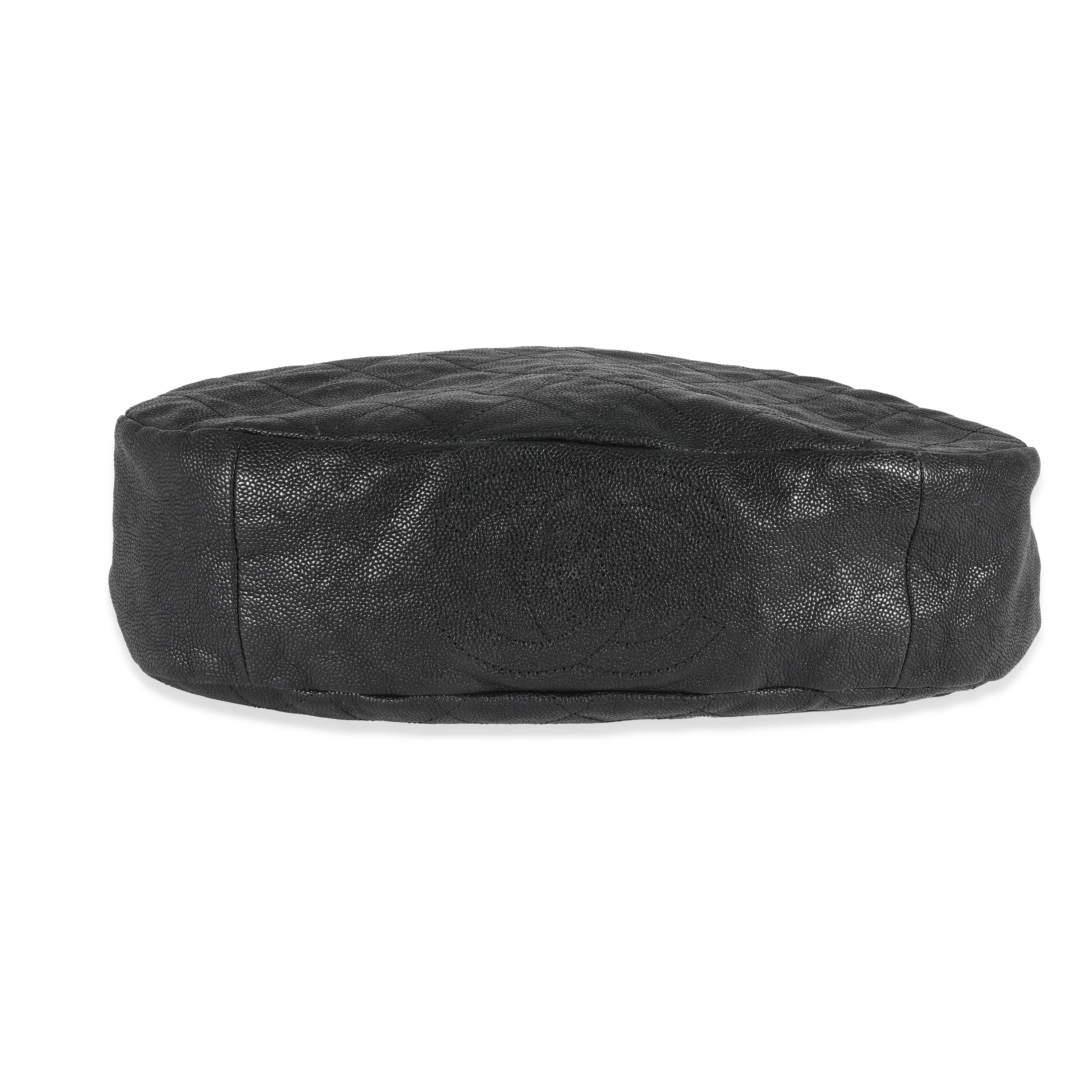 Chanel Black Caviar Coco Daily Hobo - Image 4