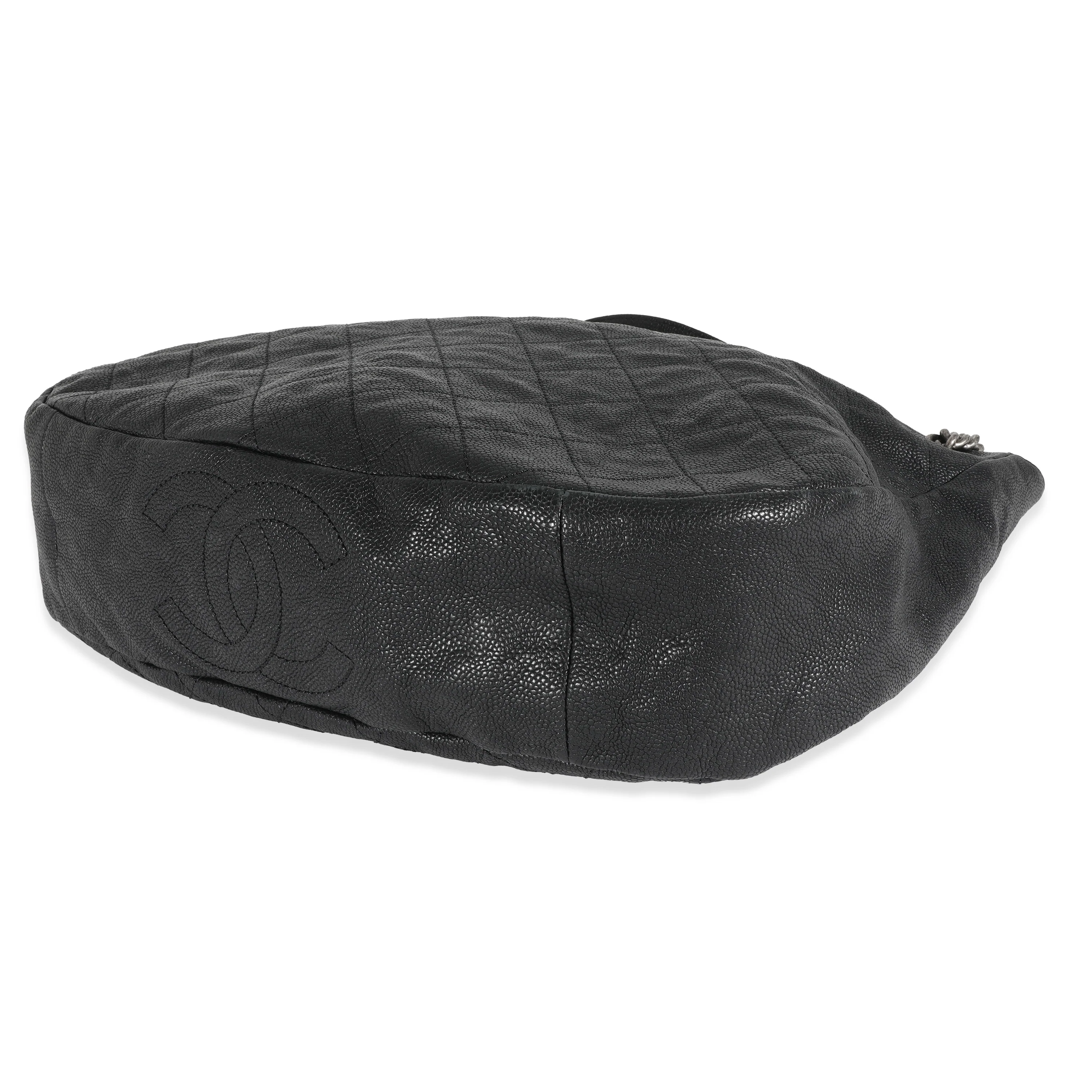 Chanel Black Caviar Coco Daily Hobo - Image 6