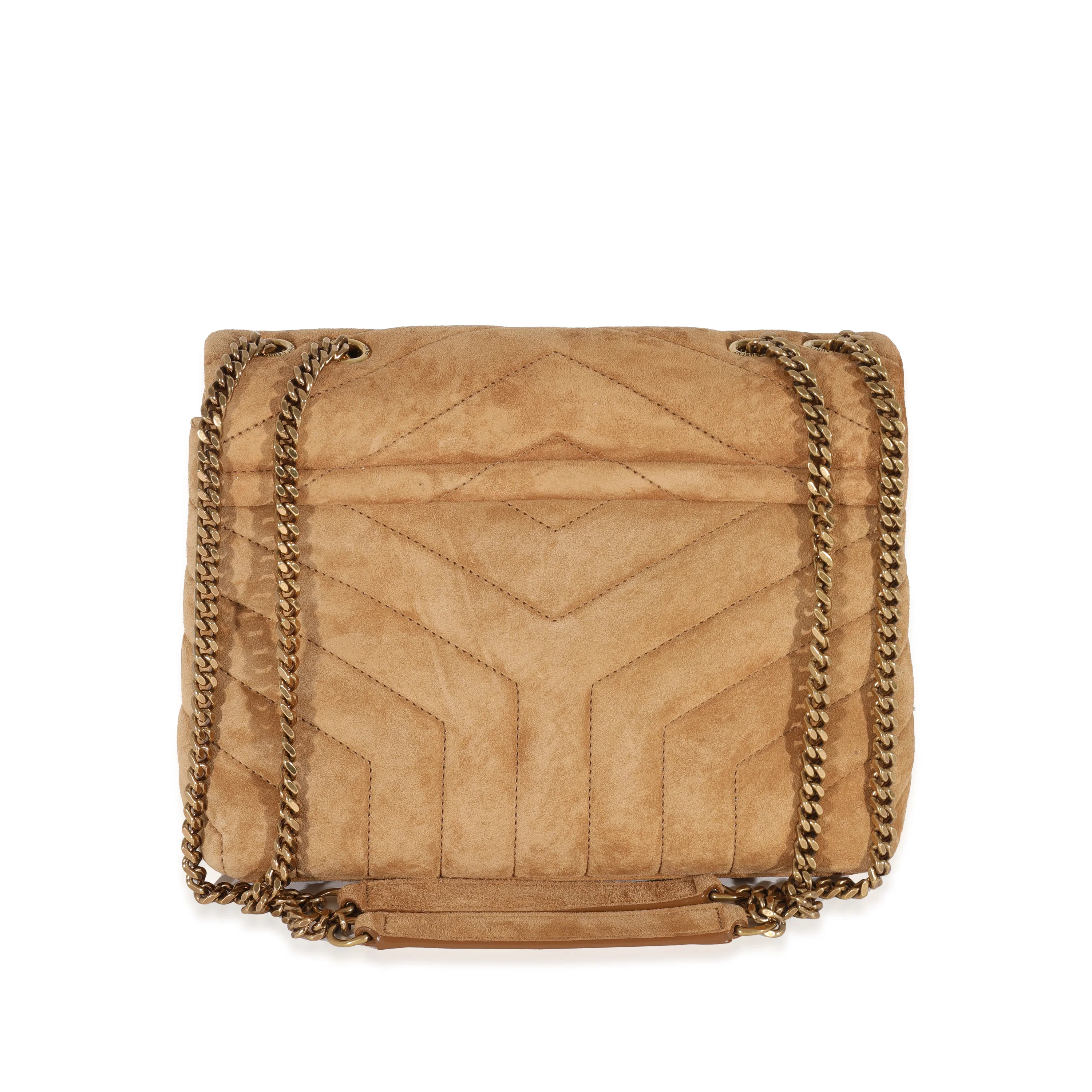 Saint Laurent Cinnamon Suede Small Loulou - Image 3