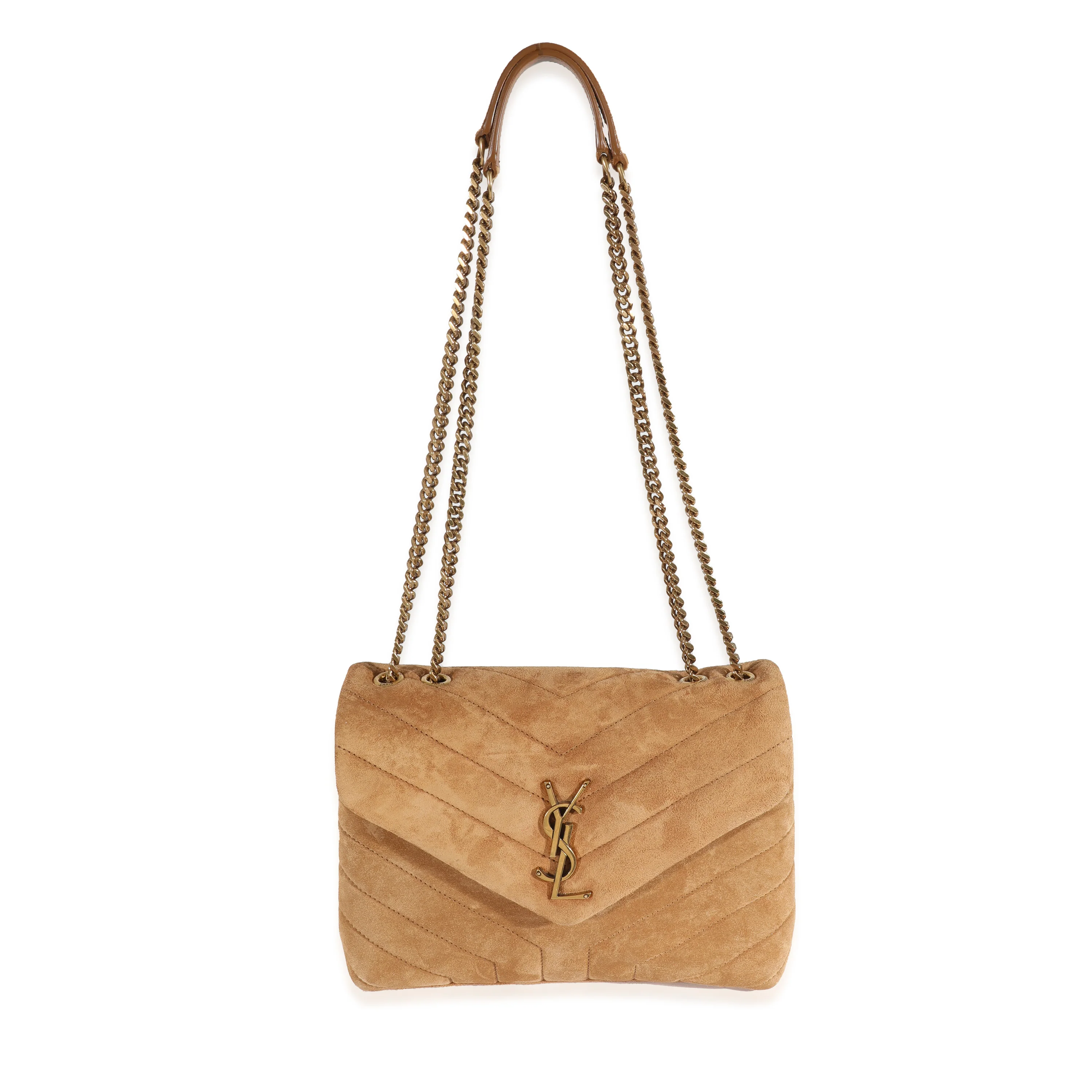 Saint Laurent Cinnamon Suede Small Loulou - Image 4