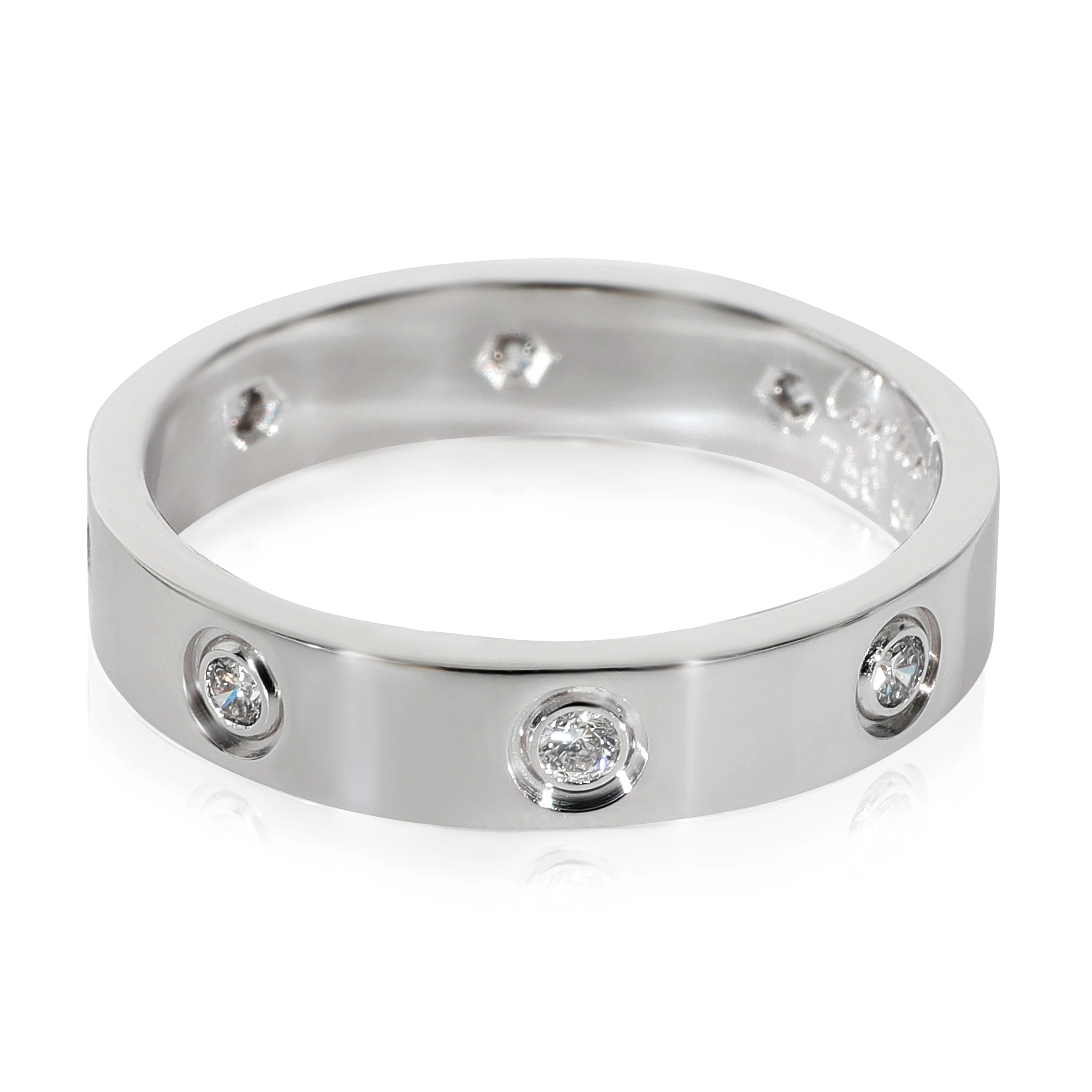 Cartier Love Diamond Wedding Band in 18k White Gold 0.19 CTW - Image 2